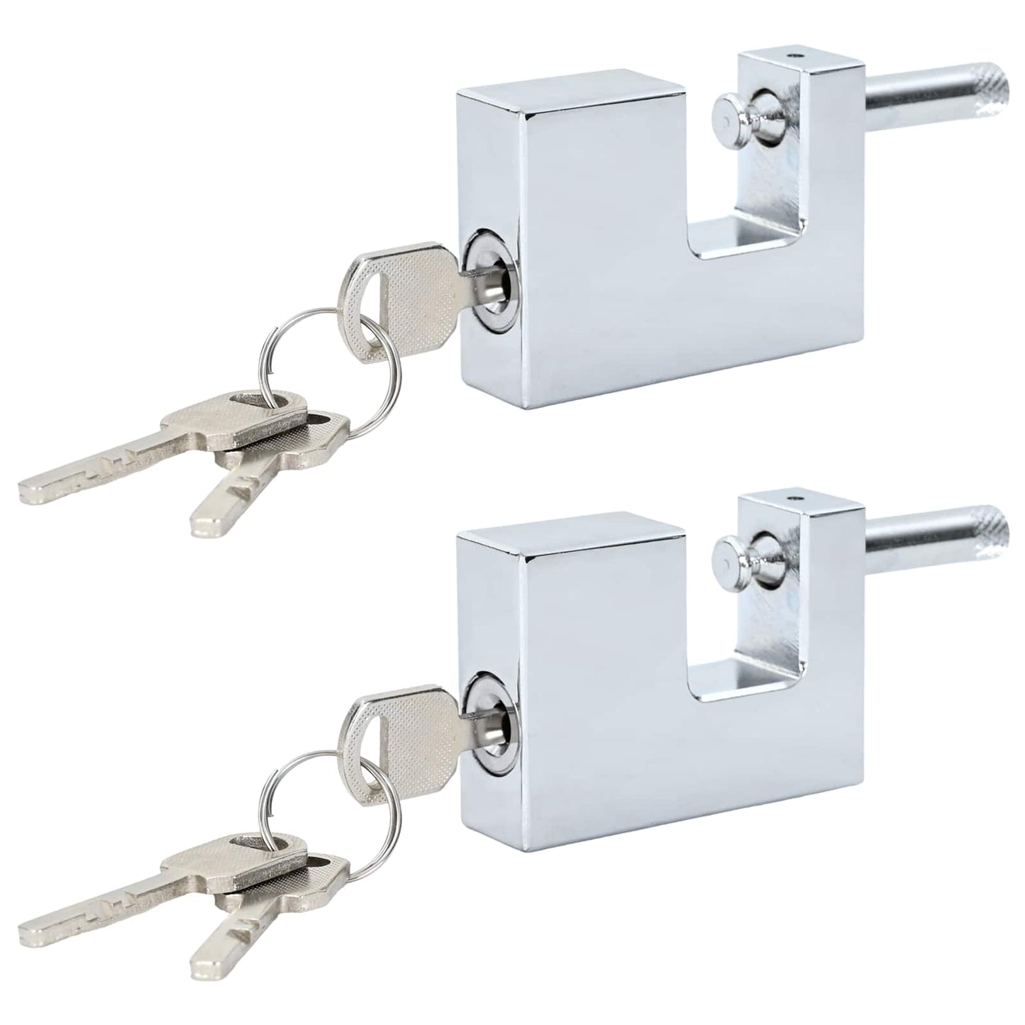 Hangslot 2 pcs Zilver Staal is nu te koop bij PeponiXL, paradijselijk wonen!