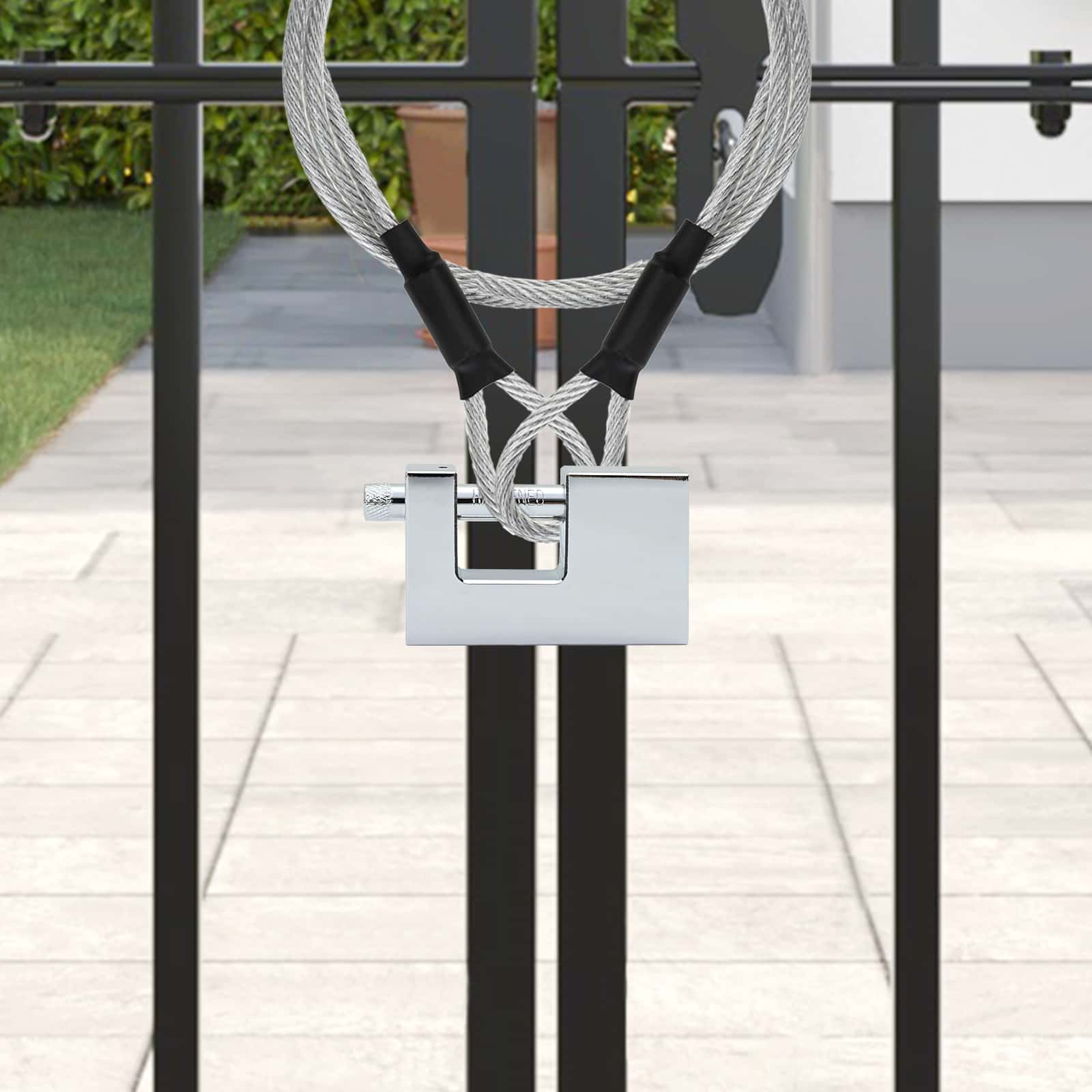 Hangslot 2 pcs Zilver Staal is nu te koop bij PeponiXL, paradijselijk wonen!