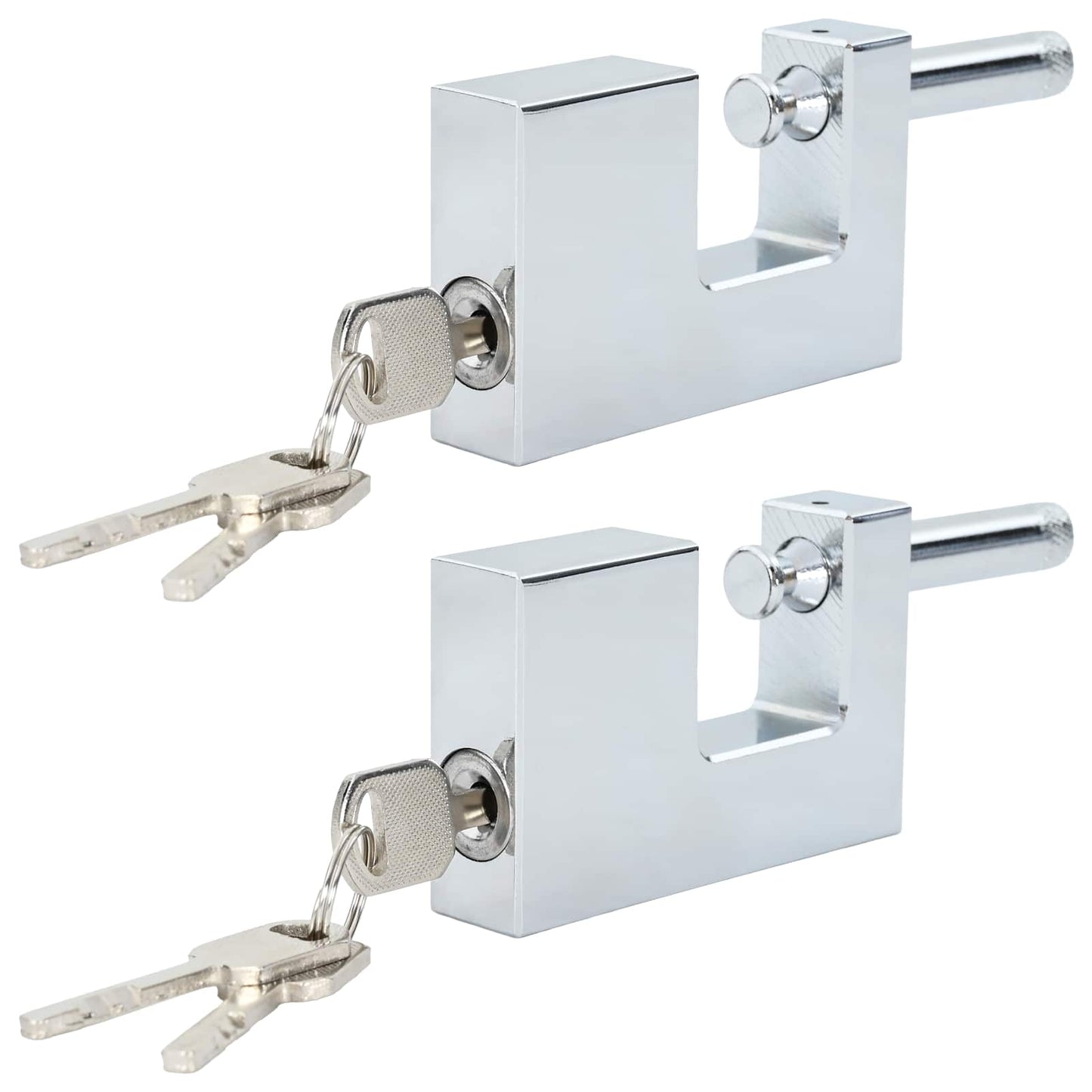 Hangslot 2 pcs Zilver Staal is nu te koop bij PeponiXL, paradijselijk wonen!