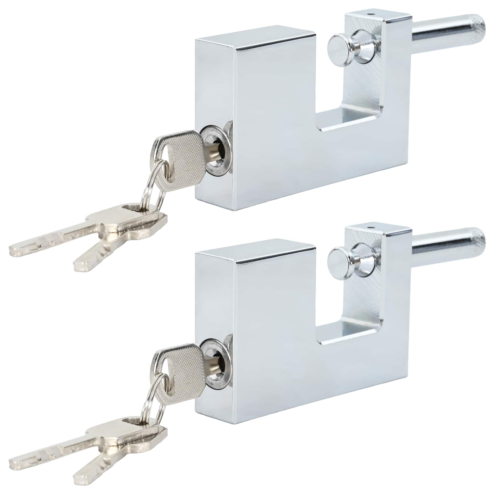 Hangslot 2 pcs Zilver Staal is nu te koop bij PeponiXL, paradijselijk wonen!