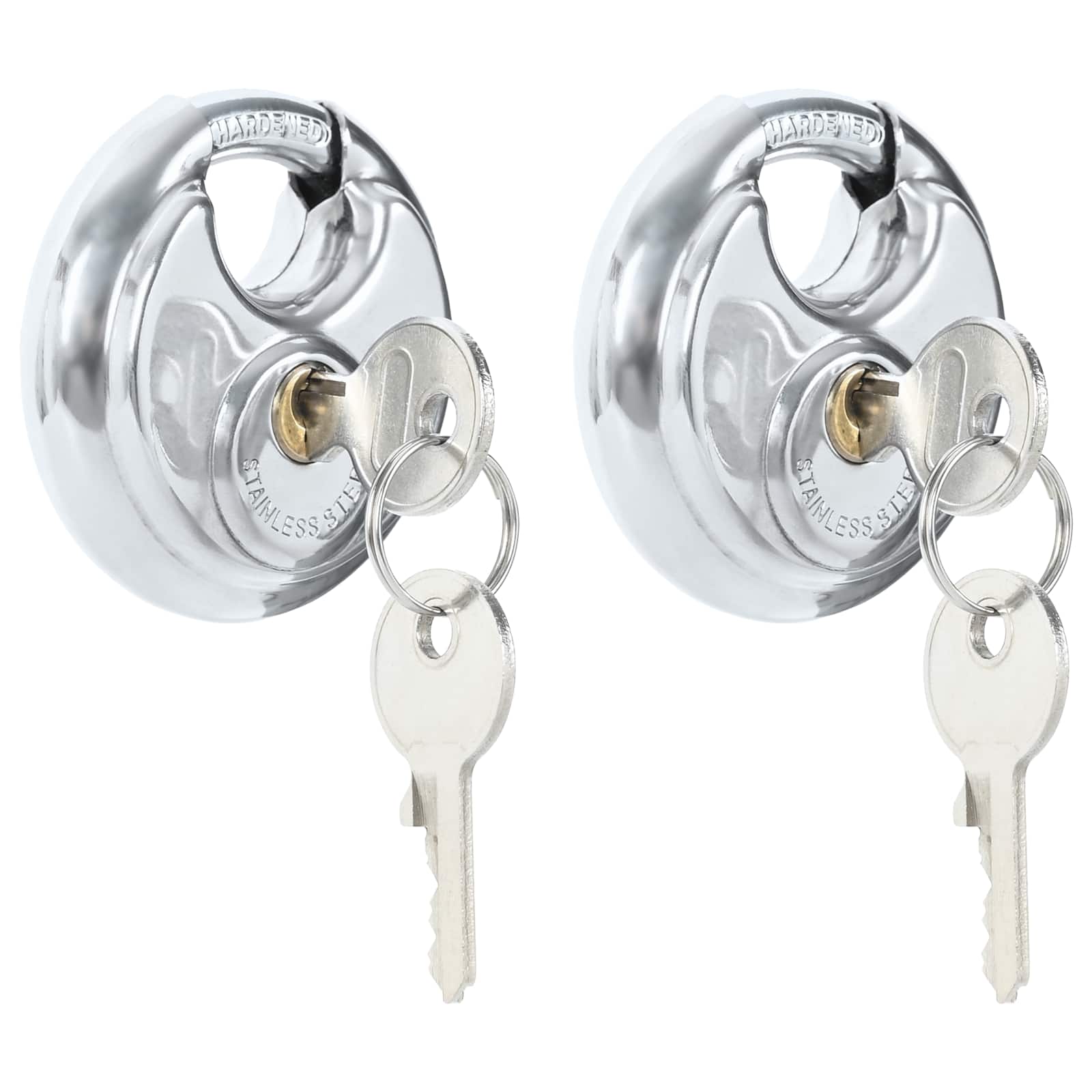 Discusloten met sleutels 2 pcs Zilver 6 x 2.3 x 6 cm is nu te koop bij PeponiXL, paradijselijk wonen!