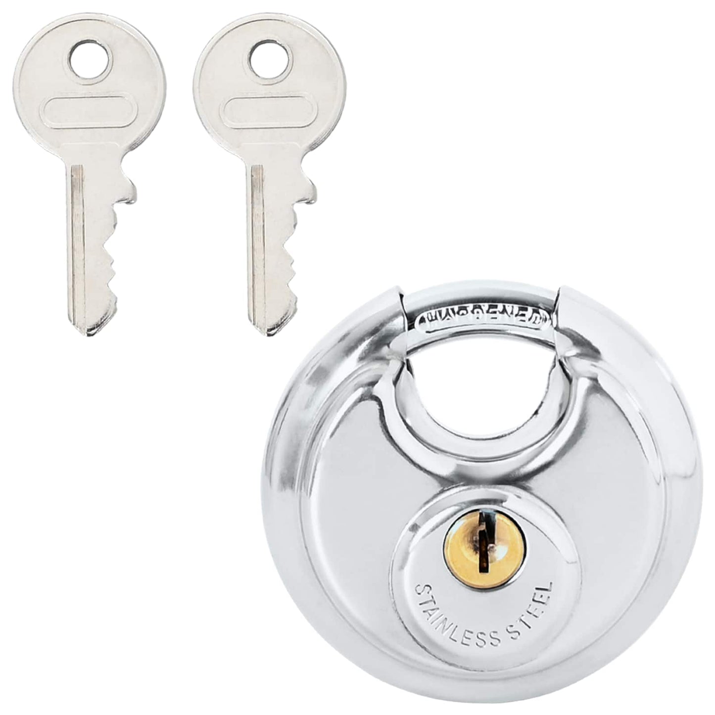 Discusloten met sleutels 2 pcs Zilver 6 x 2.3 x 6 cm is nu te koop bij PeponiXL, paradijselijk wonen!