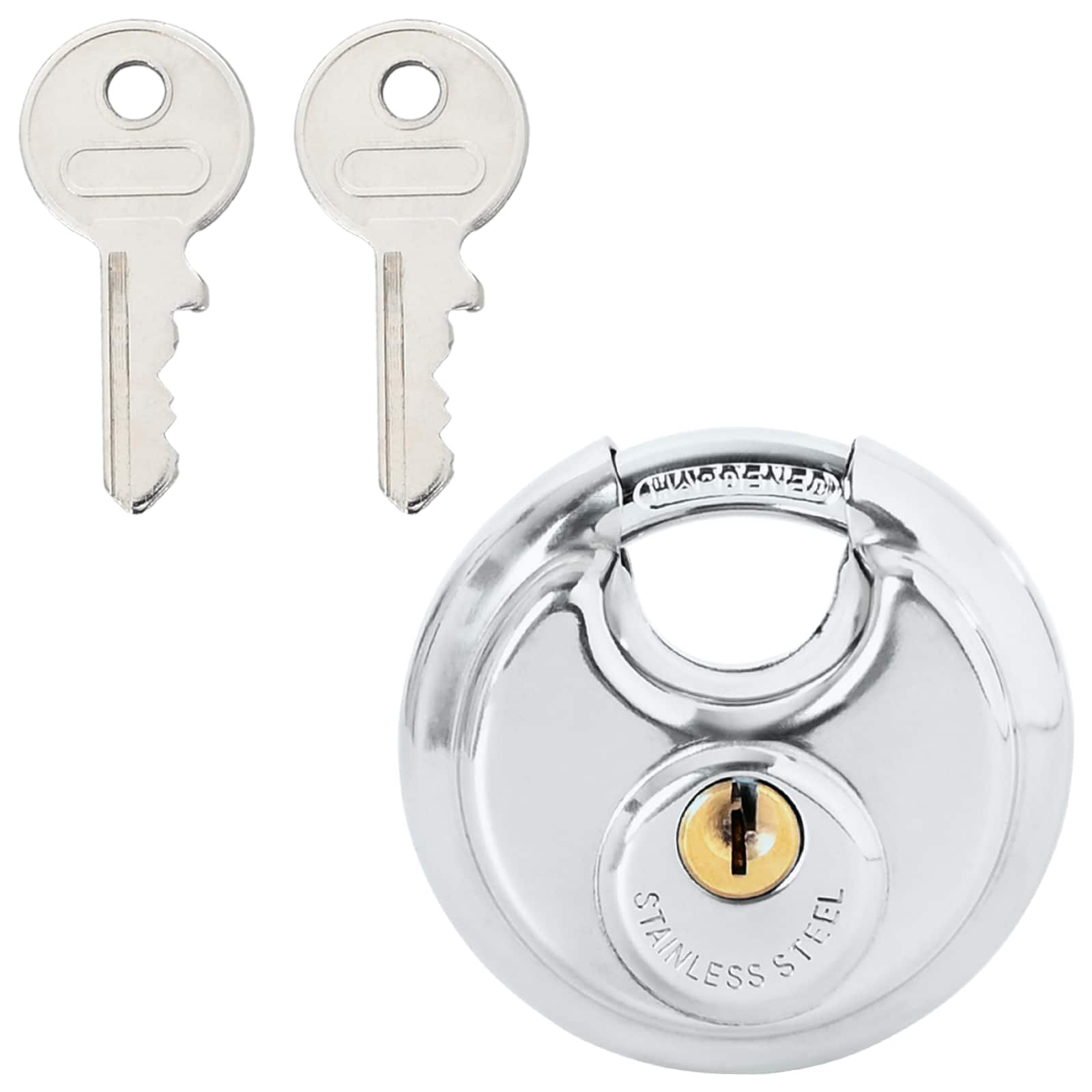 Discusloten met sleutels 2 pcs Zilver 6 x 2.3 x 6 cm is nu te koop bij PeponiXL, paradijselijk wonen!