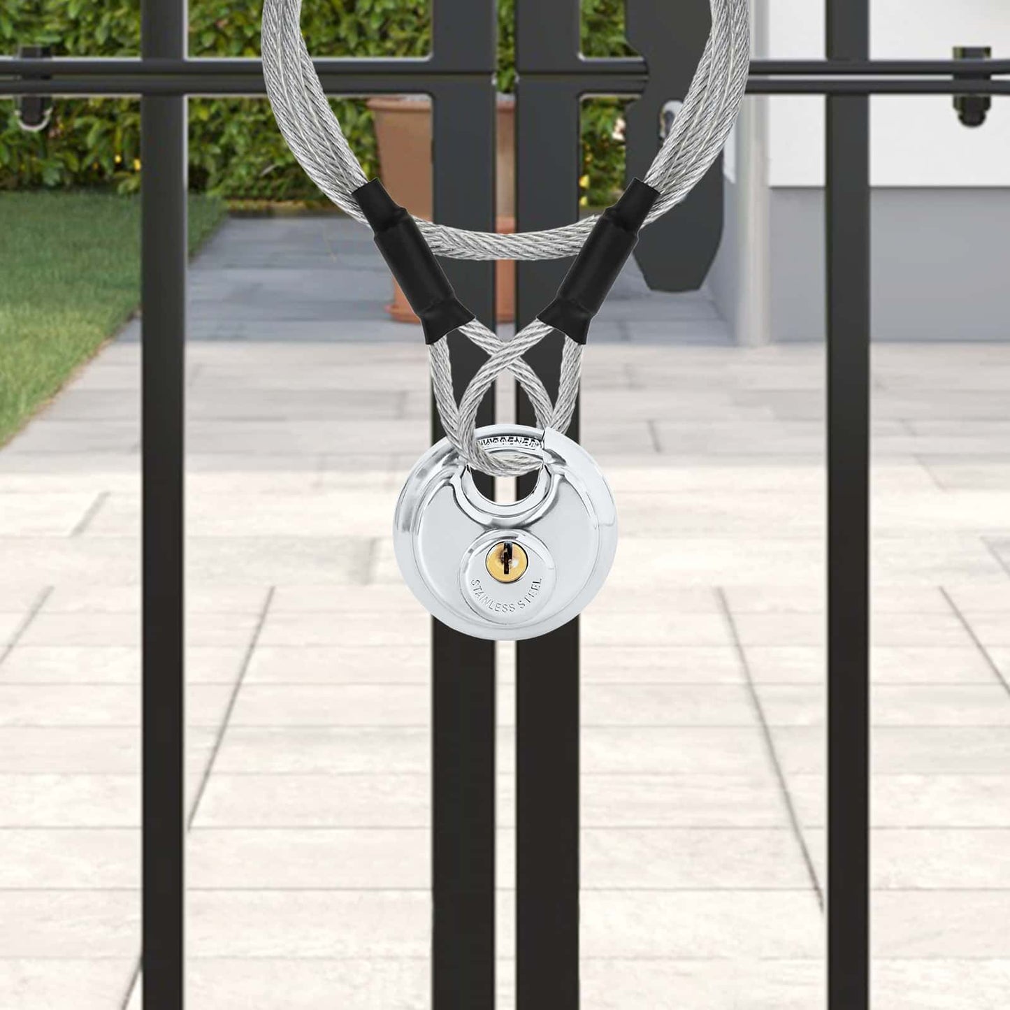 Discusloten met sleutels 2 pcs Zilver 7 x 2,4 x 7 cm is nu te koop bij PeponiXL, paradijselijk wonen!