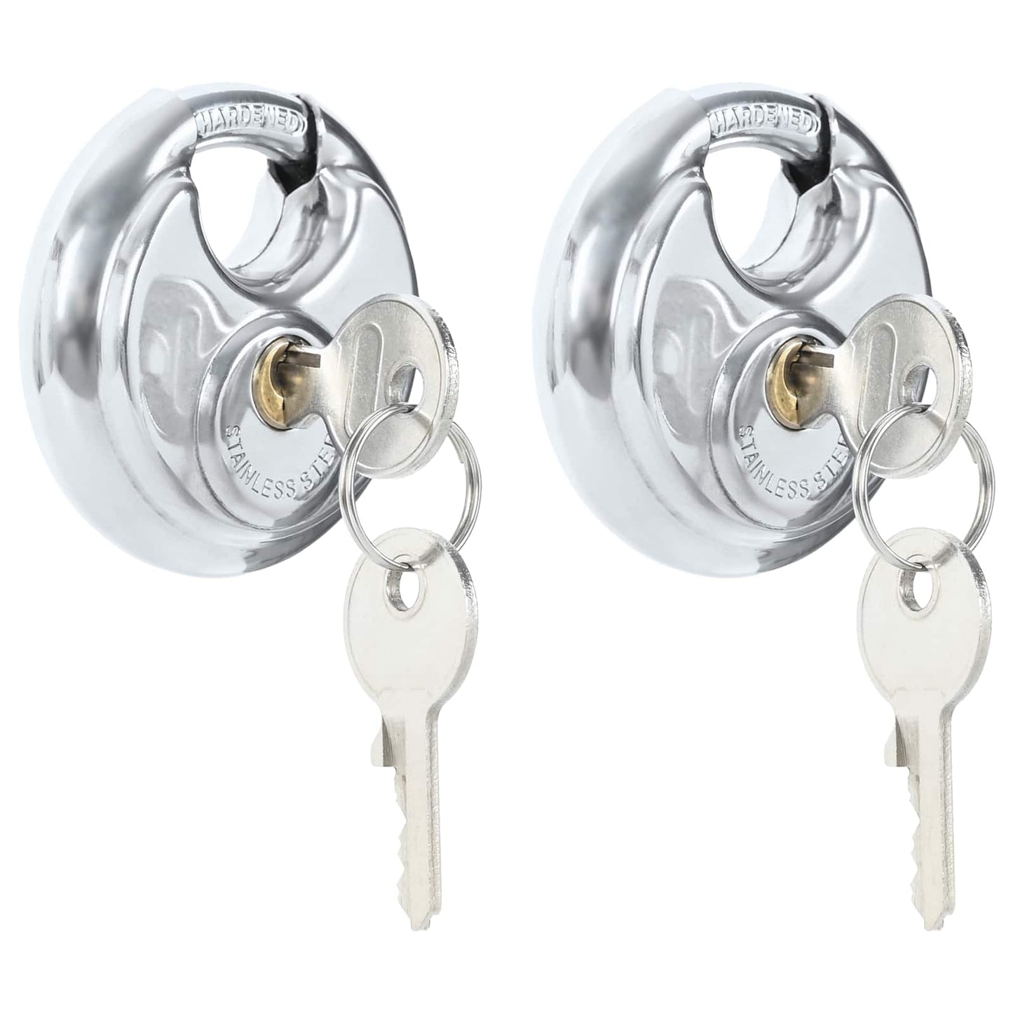 Discusloten met sleutels 2 pcs Zilver 7 x 2,4 x 7 cm is nu te koop bij PeponiXL, paradijselijk wonen!