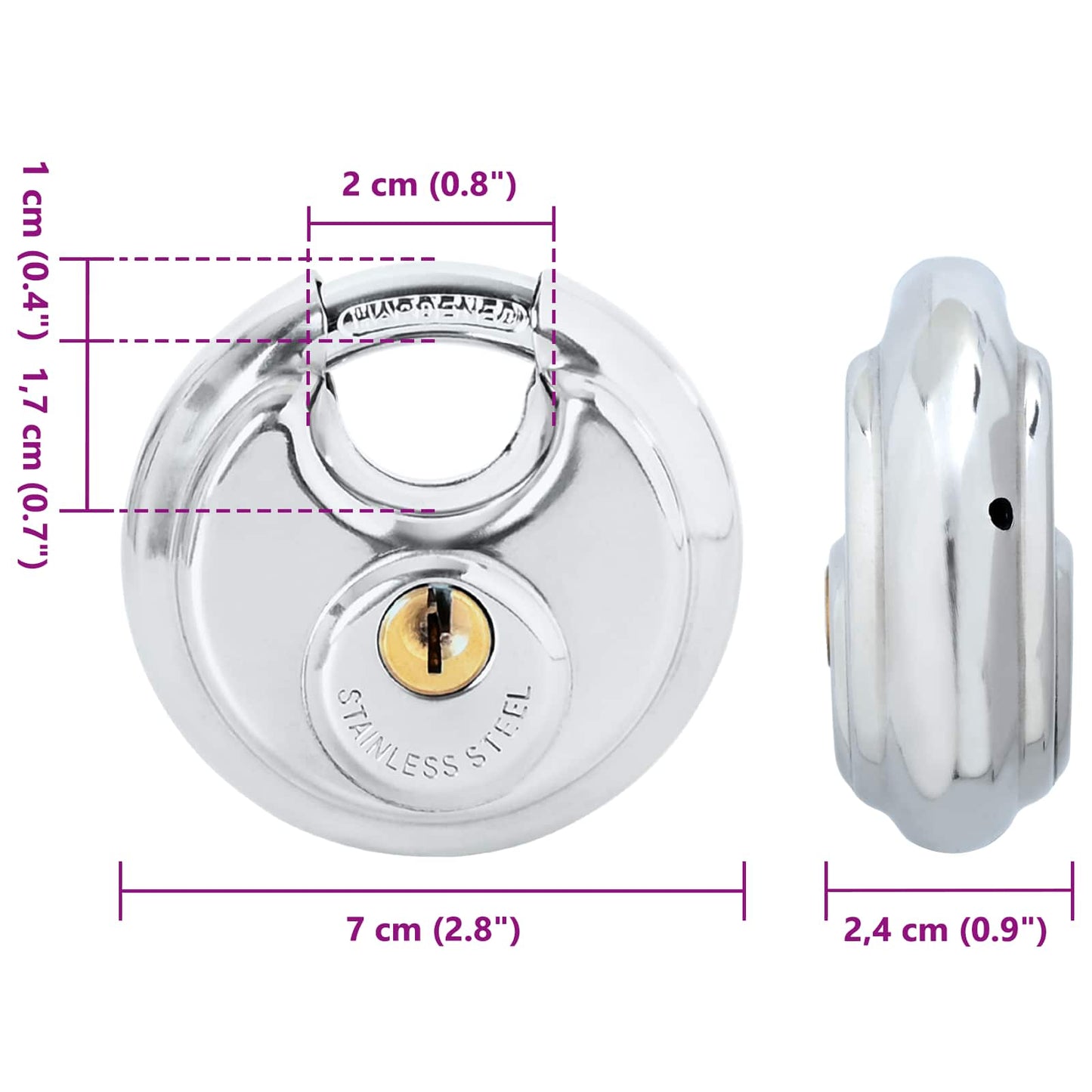 Discusloten met sleutels 12 pcs Zilver 7 x 2,4 x 7 cm is nu te koop bij PeponiXL, paradijselijk wonen!
