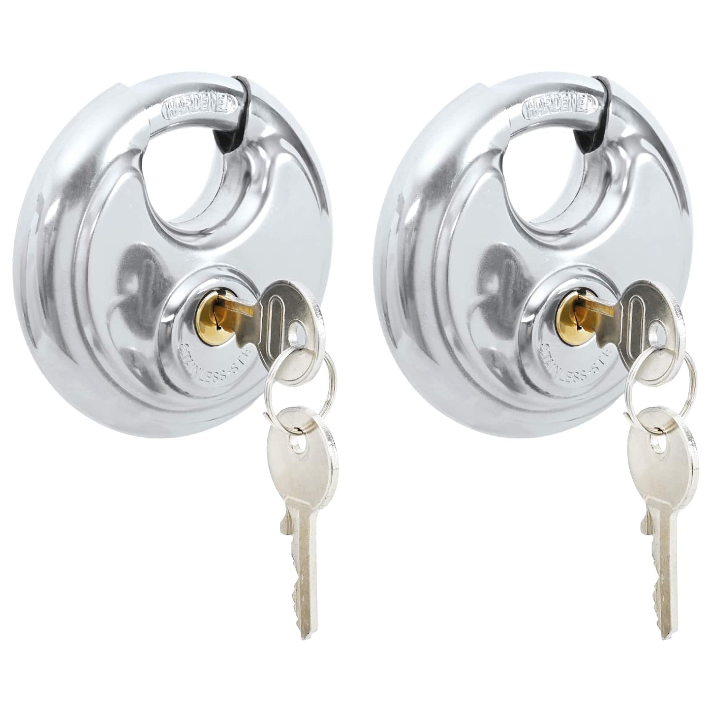 Discusloten met sleutels 2 pcs Zilver 8 x 2.8 x 8 cm is nu te koop bij PeponiXL, paradijselijk wonen!