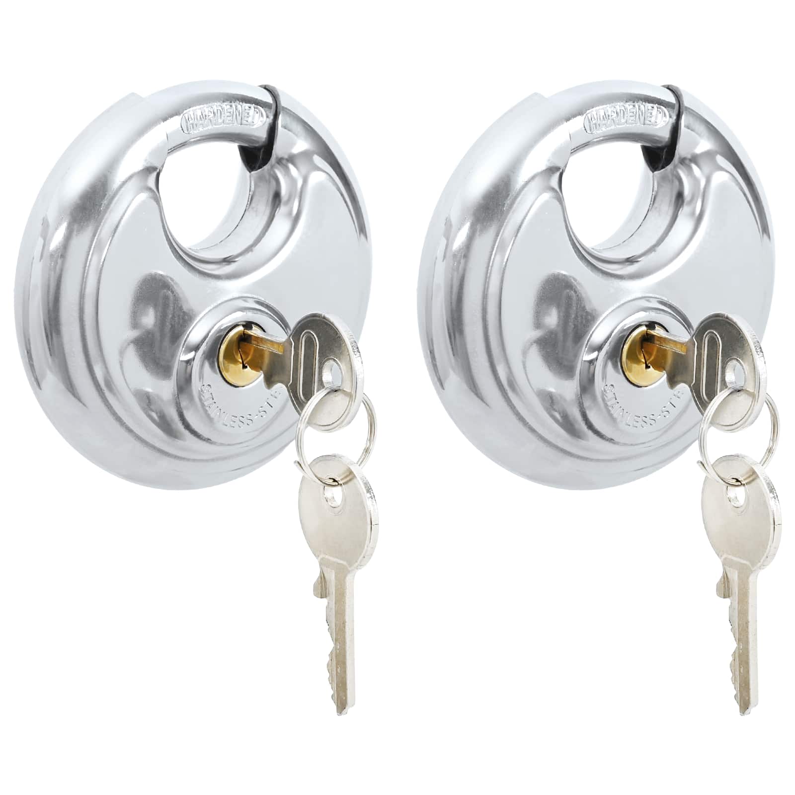 Discusloten met sleutels 2 pcs Zilver 9 x 2.8 x 9 cm is nu te koop bij PeponiXL, paradijselijk wonen!