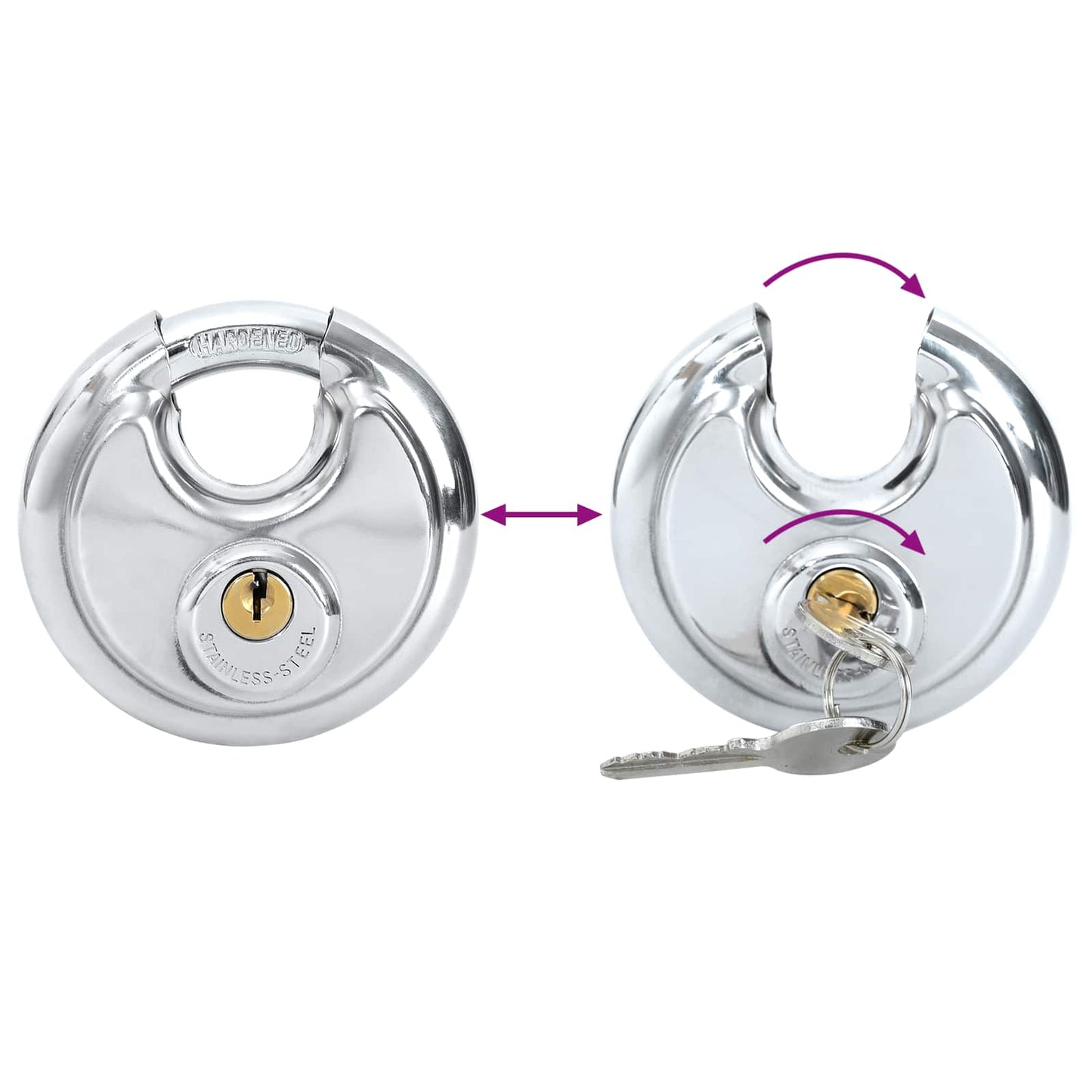 Discusloten met sleutels 12 pcs Zilver 9 x 2.8 x 9 cm is nu te koop bij PeponiXL, paradijselijk wonen!