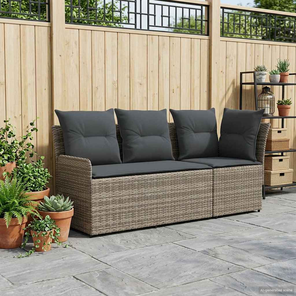 Tuinstoel met Armleuning en Hoekbank 2 Stuk PE Rattan is nu te koop bij PeponiXL, paradijselijk wonen!