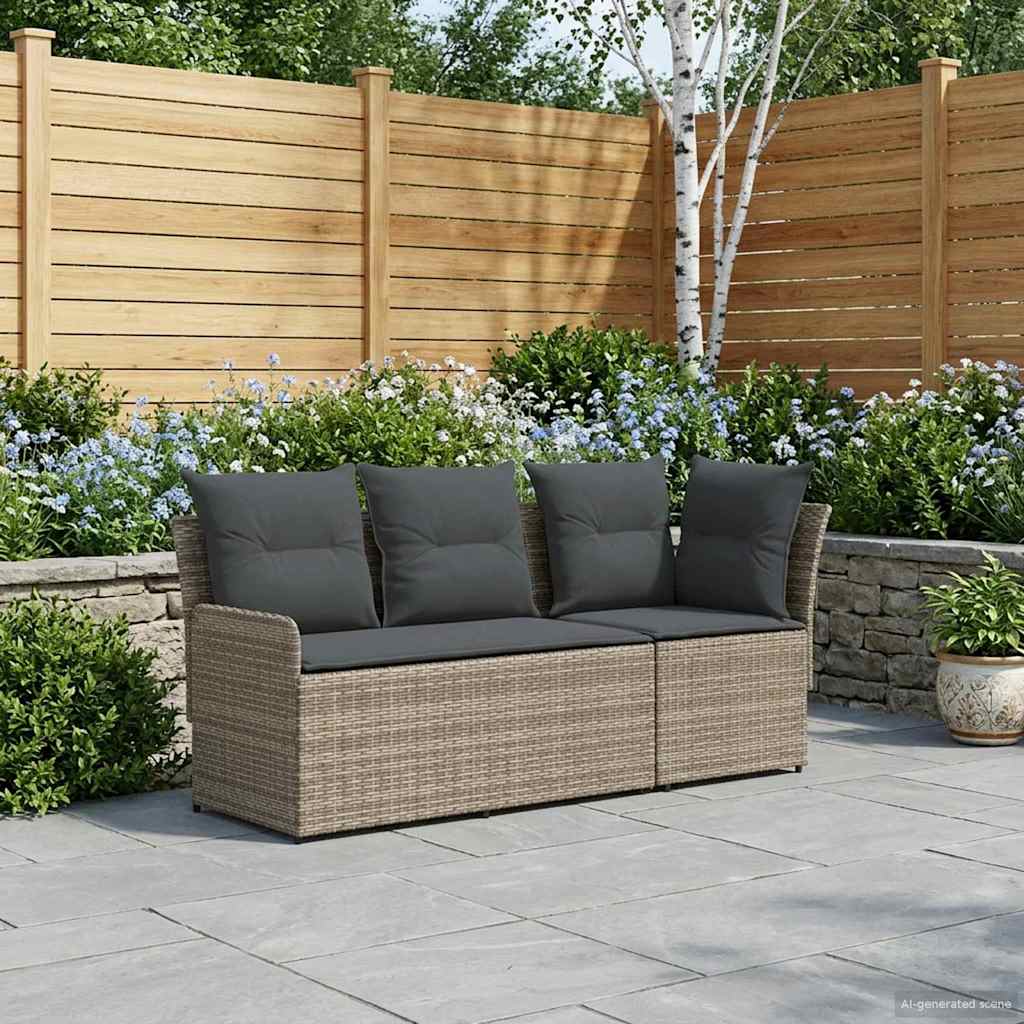 Tuinstoel met Armleuning en Hoekbank 2 Stuk PE Rattan is nu te koop bij PeponiXL, paradijselijk wonen!