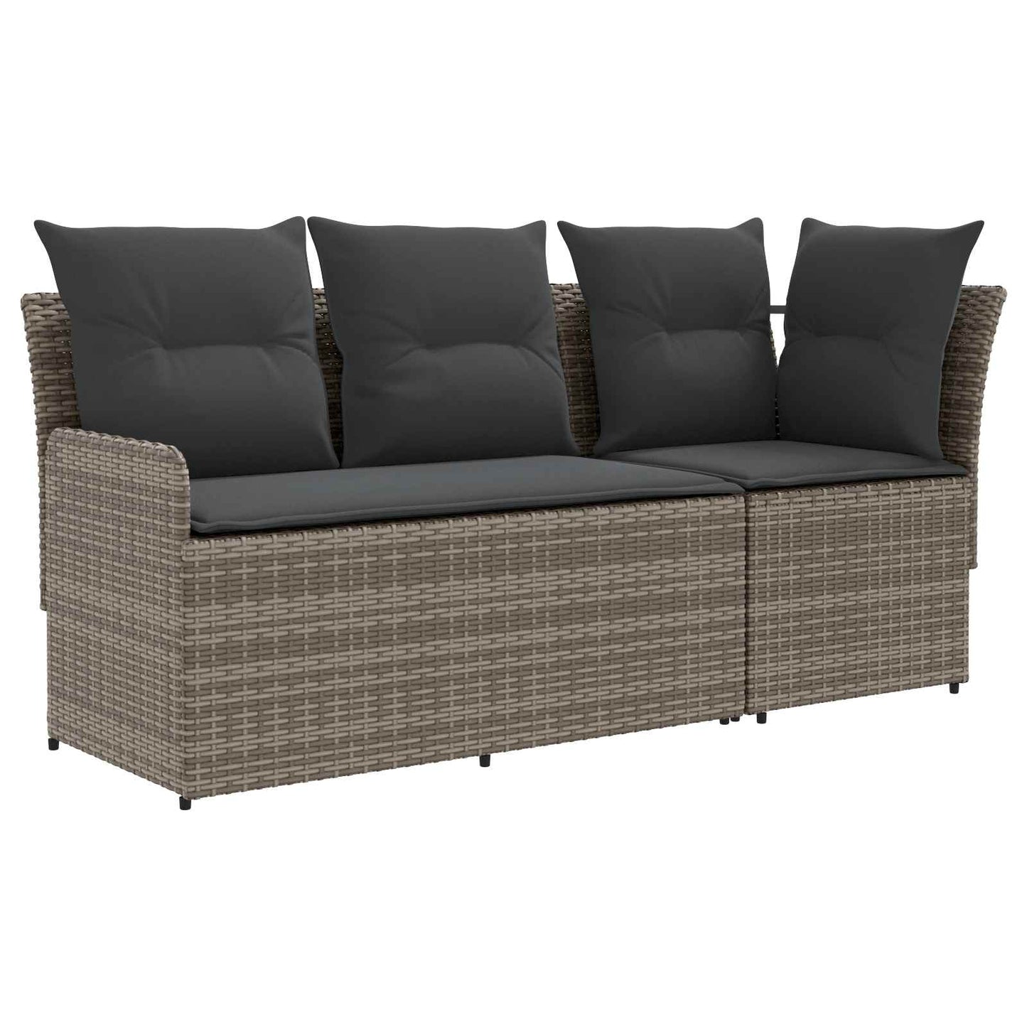 Tuinstoel met Armleuning en Hoekbank 2 Stuk PE Rattan is nu te koop bij PeponiXL, paradijselijk wonen!
