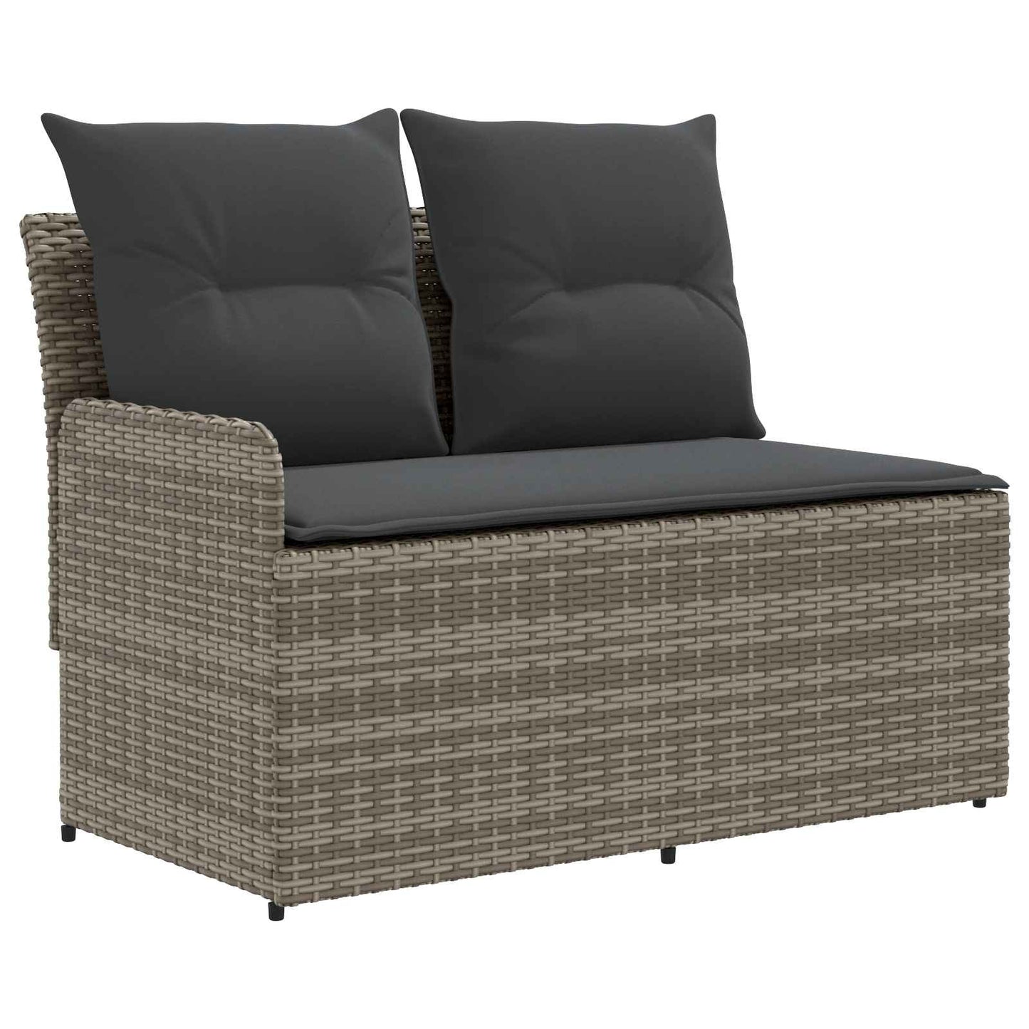 Tuinstoel met Armleuning en Hoekbank 2 Stuk PE Rattan is nu te koop bij PeponiXL, paradijselijk wonen!