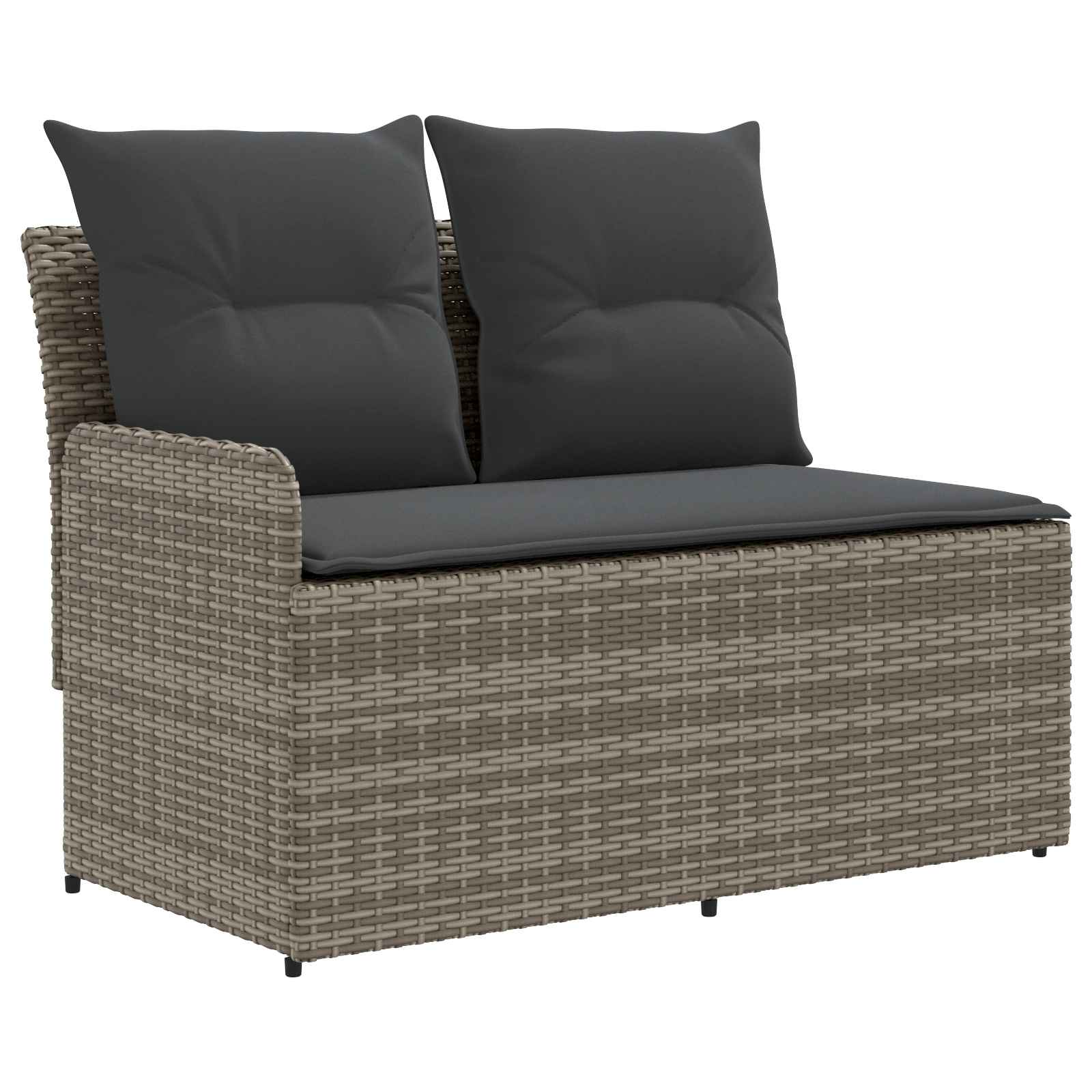 Tuinstoel met Armleuning en Hoekbank 2 Stuk PE Rattan is nu te koop bij PeponiXL, paradijselijk wonen!