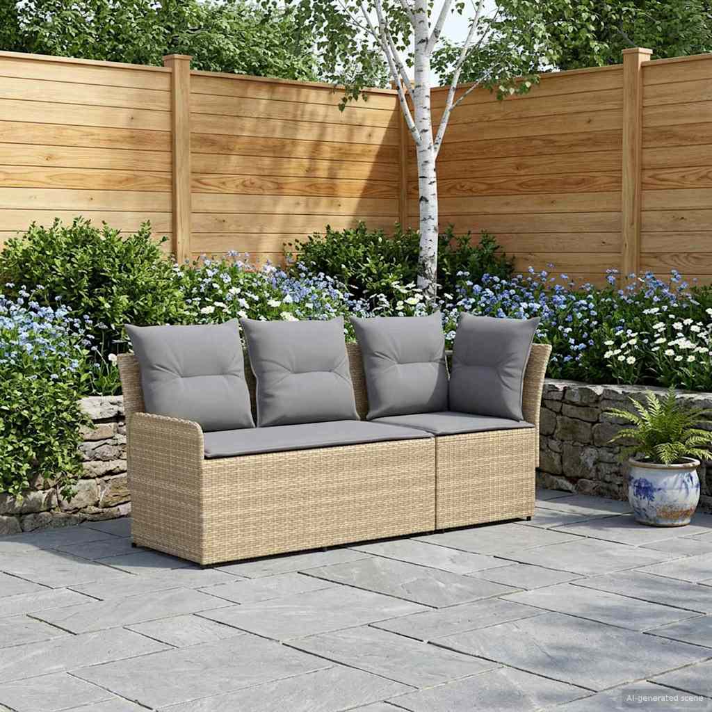 Tuinstoel met Armleuning en Hoekbank 2 Stuk PE Rattan is nu te koop bij PeponiXL, paradijselijk wonen!
