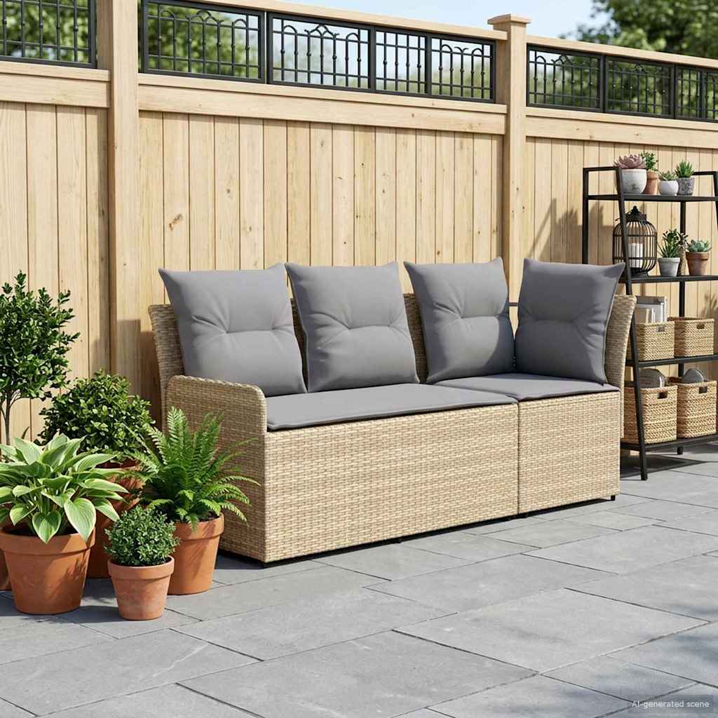 Tuinstoel met Armleuning en Hoekbank 2 Stuk PE Rattan is nu te koop bij PeponiXL, paradijselijk wonen!