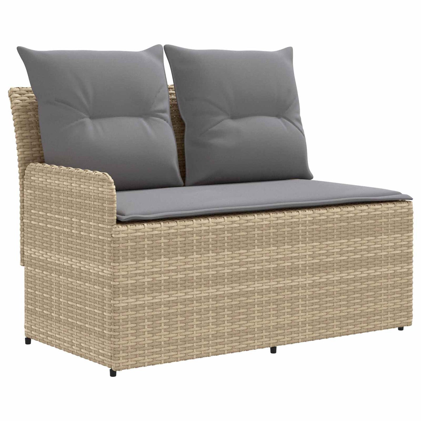 Tuinstoel met Armleuning en Hoekbank 2 Stuk PE Rattan is nu te koop bij PeponiXL, paradijselijk wonen!