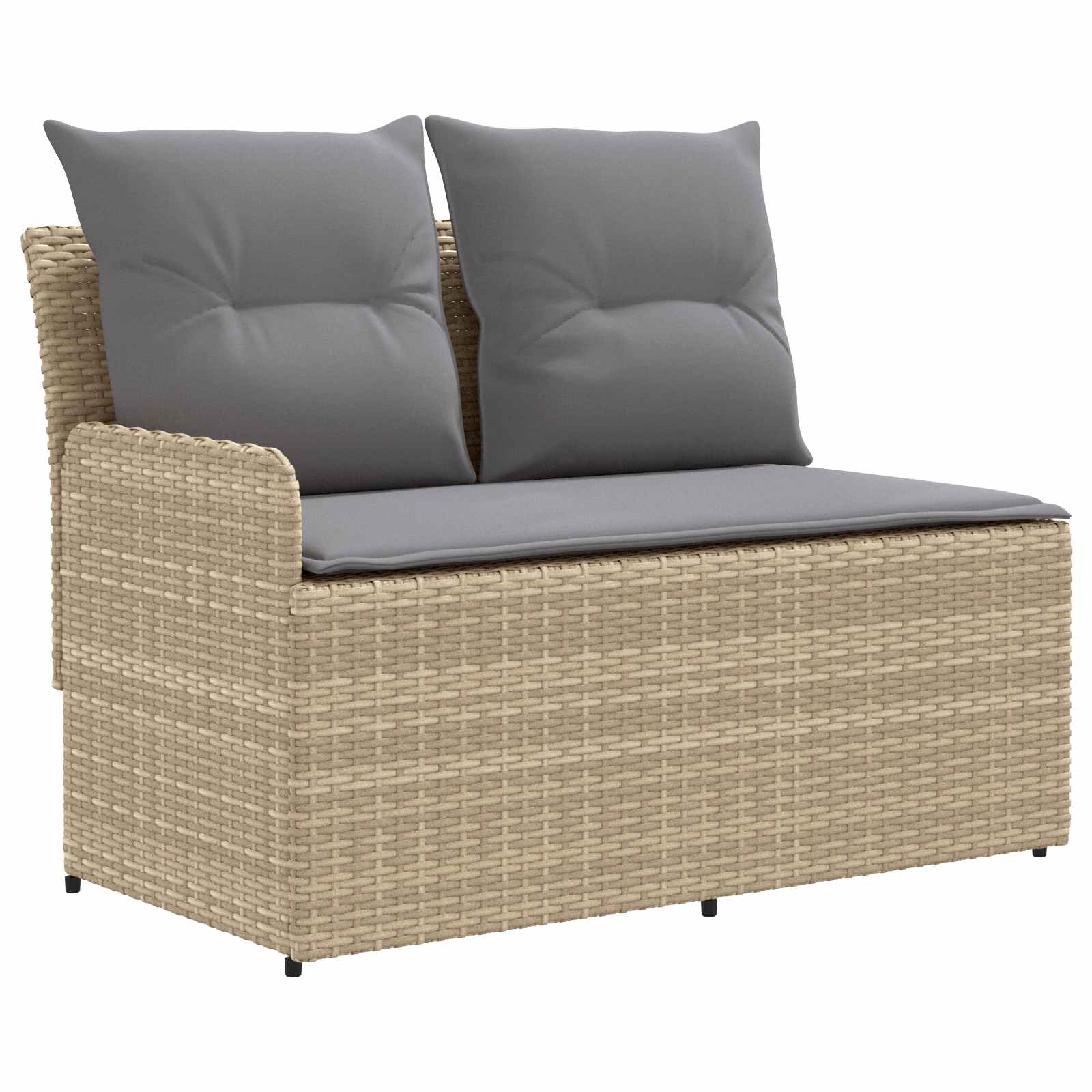 Tuinstoel met Armleuning en Hoekbank 2 Stuk PE Rattan is nu te koop bij PeponiXL, paradijselijk wonen!