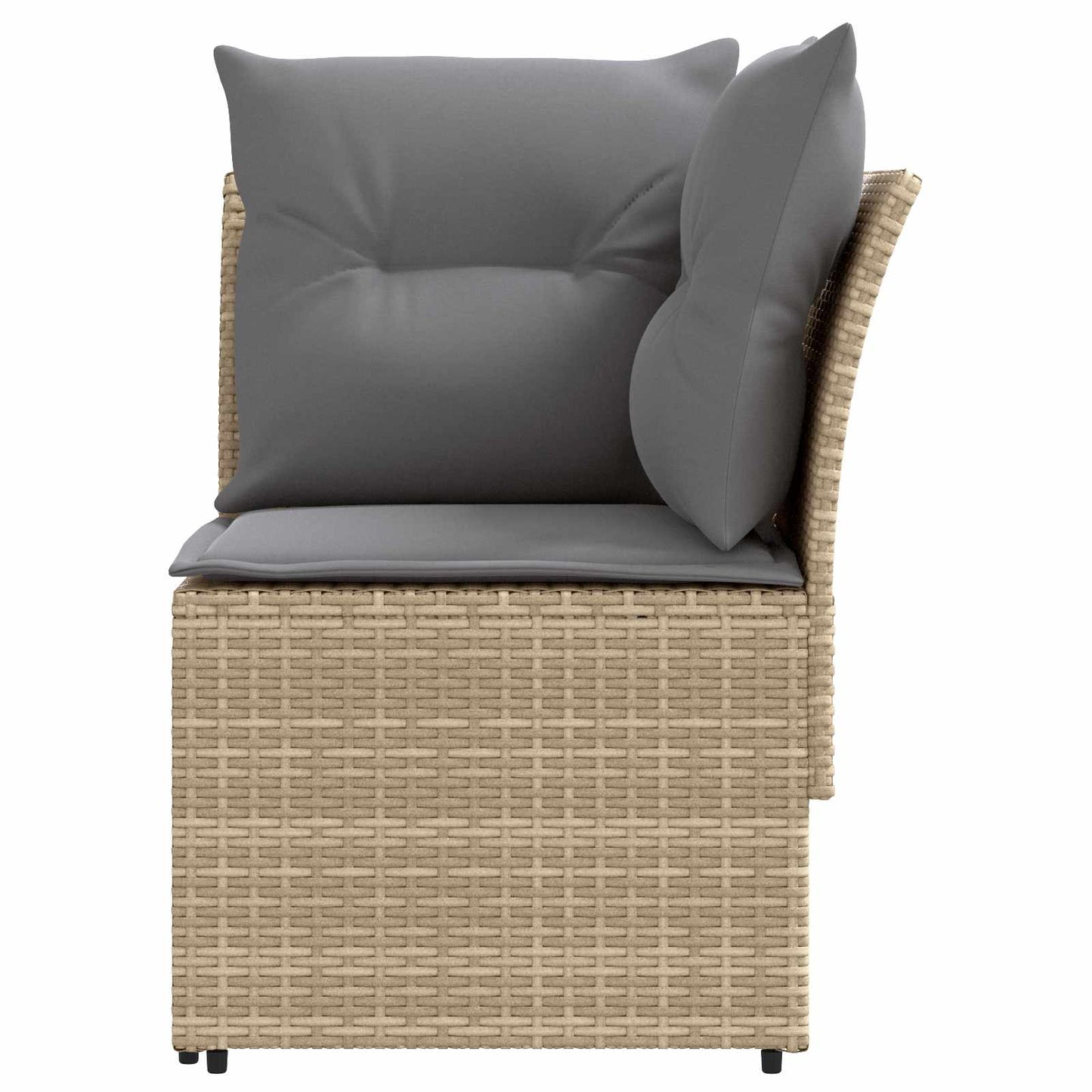 Tuinstoel met Armleuning en Hoekbank 2 Stuk PE Rattan is nu te koop bij PeponiXL, paradijselijk wonen!