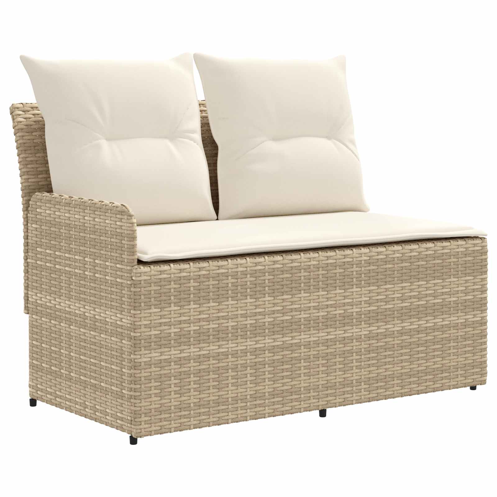 Tuinstoel met Armleuning en Hoekbank 2 Stuk Beige en Crème is nu te koop bij PeponiXL, paradijselijk wonen!