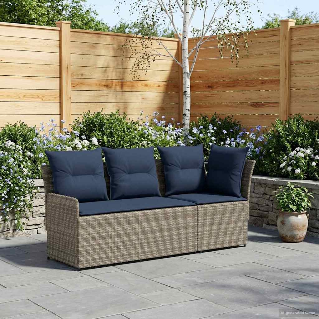 Tuinstoel met Armleuning en Hoekbank 2 Stuk PE Rattan is nu te koop bij PeponiXL, paradijselijk wonen!