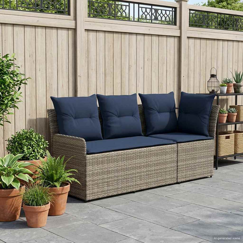Tuinstoel met Armleuning en Hoekbank 2 Stuk PE Rattan is nu te koop bij PeponiXL, paradijselijk wonen!