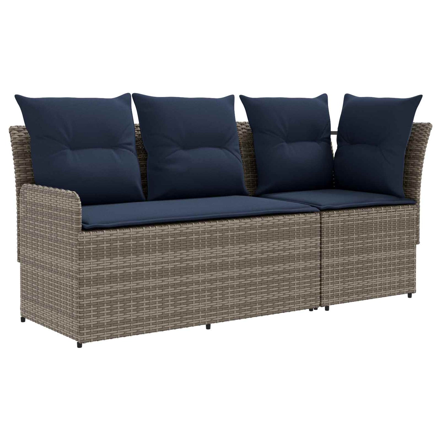 Tuinstoel met Armleuning en Hoekbank 2 Stuk PE Rattan is nu te koop bij PeponiXL, paradijselijk wonen!