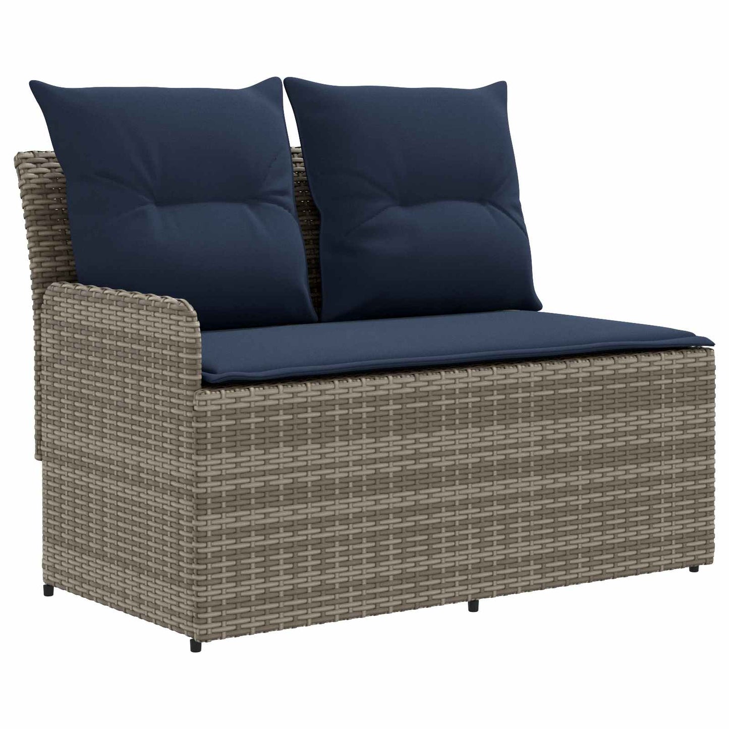 Tuinstoel met Armleuning en Hoekbank 2 Stuk PE Rattan is nu te koop bij PeponiXL, paradijselijk wonen!