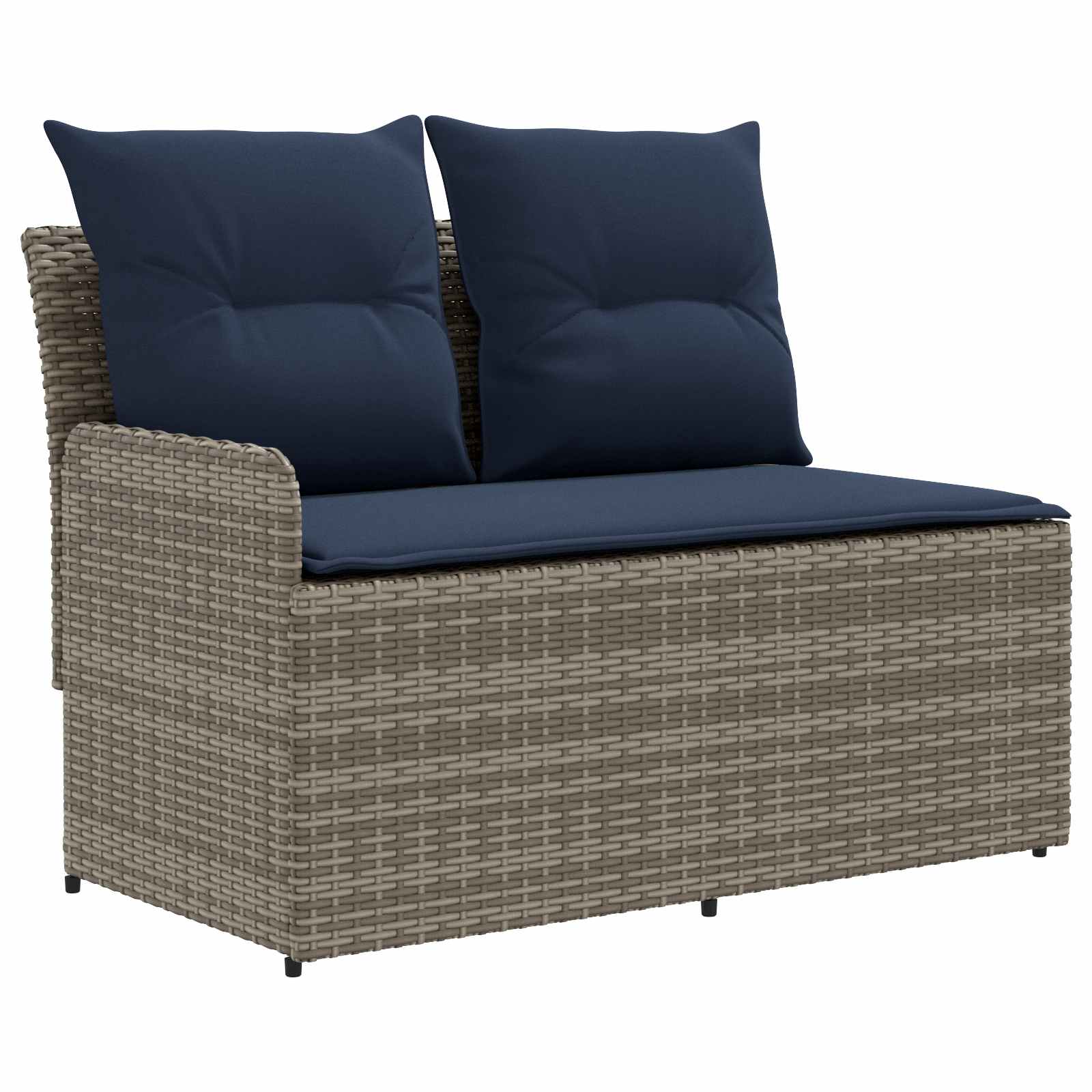 Tuinstoel met Armleuning en Hoekbank 2 Stuk PE Rattan is nu te koop bij PeponiXL, paradijselijk wonen!
