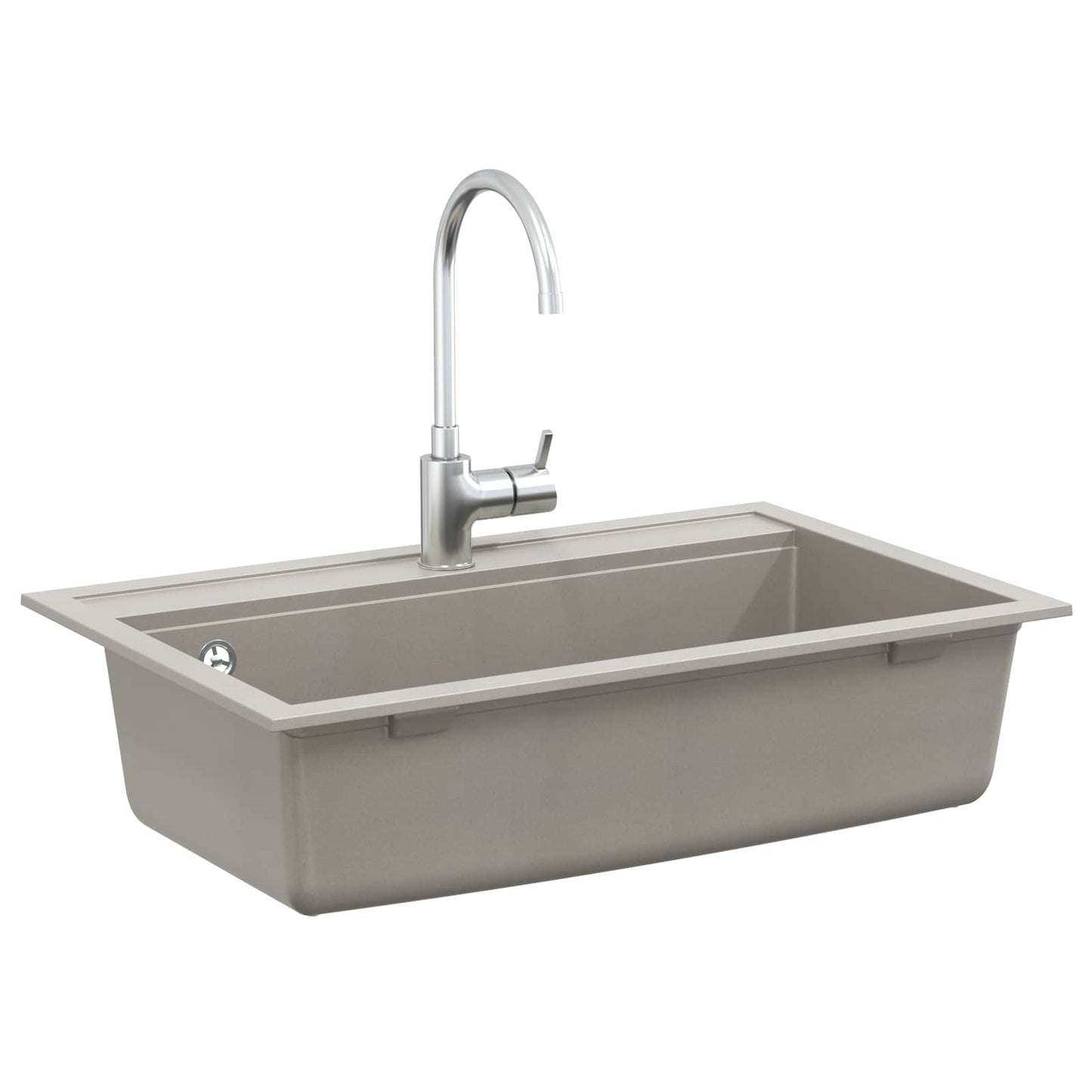 Wasbak Grijs 795 x 505 mm Graniet is nu te koop bij PeponiXL, paradijselijk wonen!