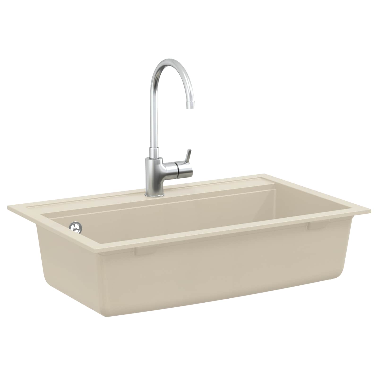 Wasbak Beige 795 x 505 mm Graniet is nu te koop bij PeponiXL, paradijselijk wonen!