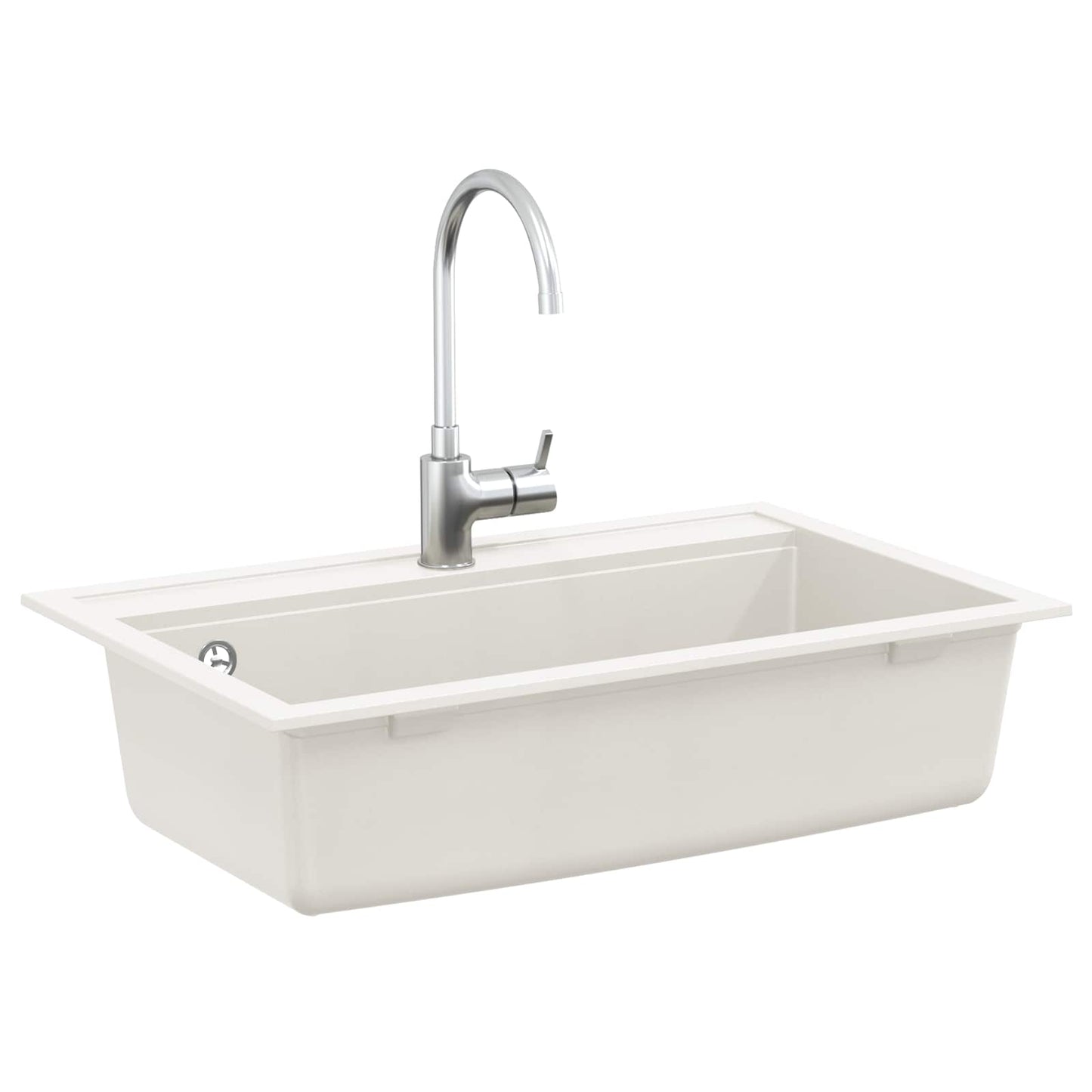 Wasbak Wit 795 x 505 mm Graniet is nu te koop bij PeponiXL, paradijselijk wonen!