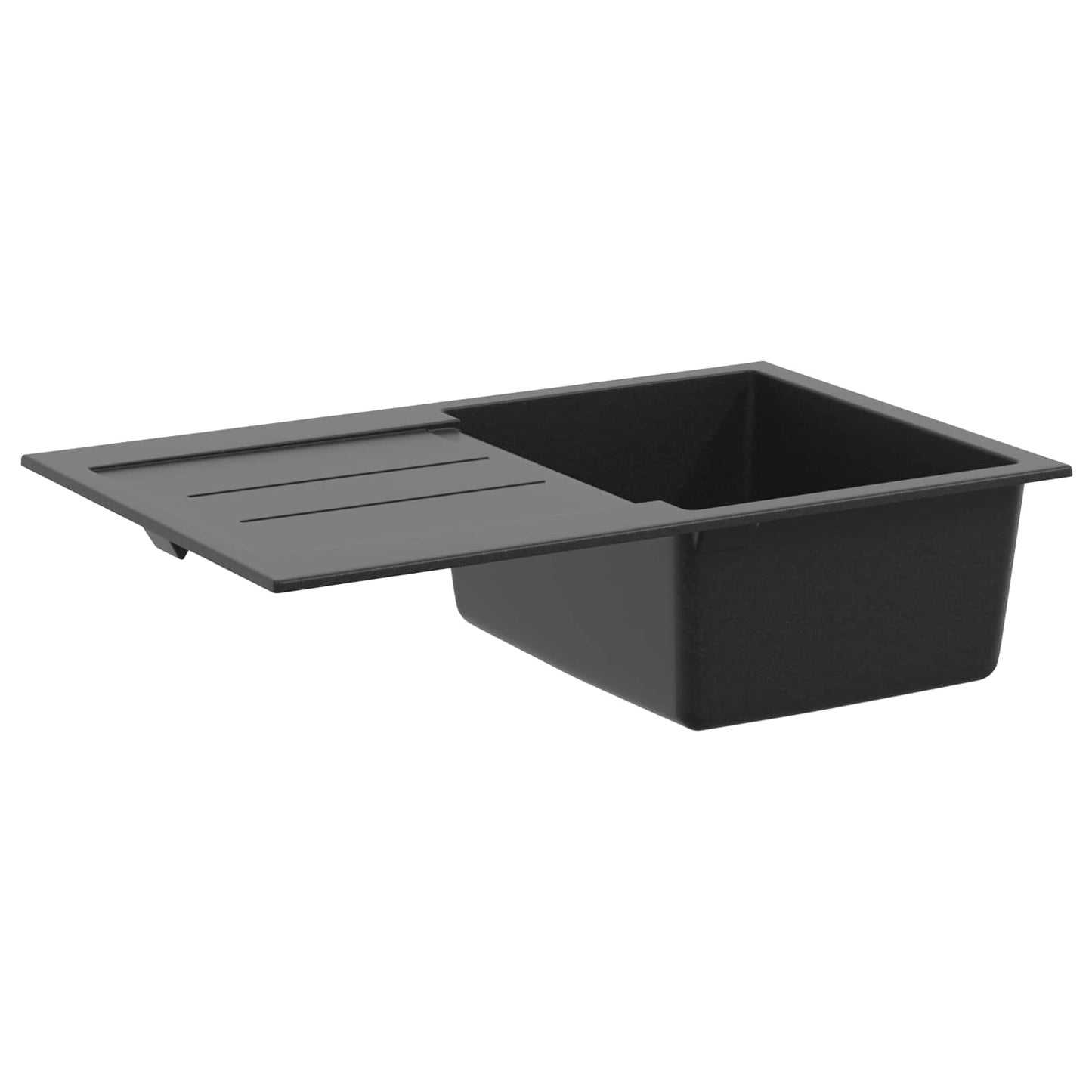 Wasbak Zwart 780 x 500 mm 80% Kwarts en 20% Hars is nu te koop bij PeponiXL, paradijselijk wonen!