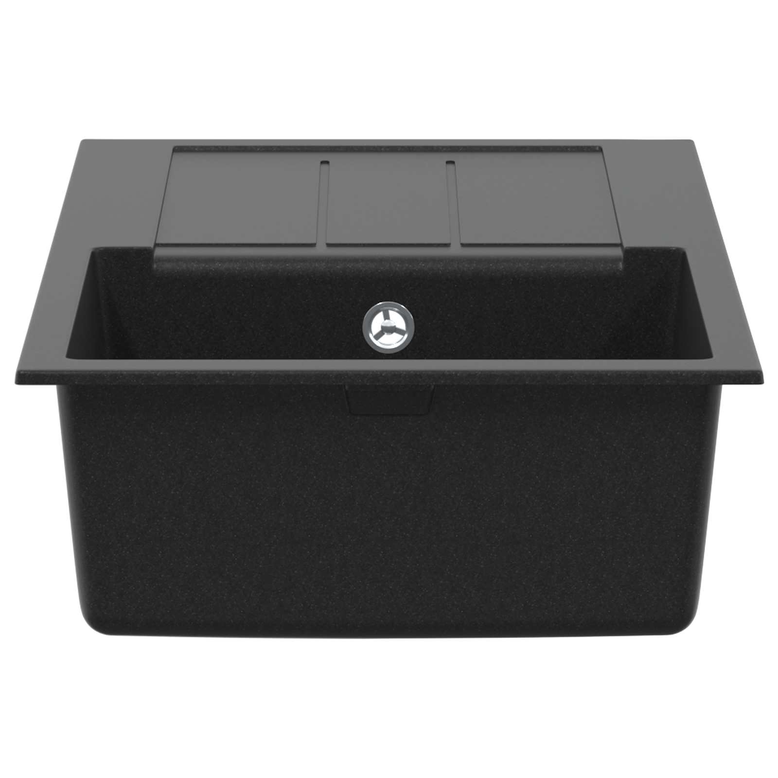 Wasbak Zwart 780 x 500 mm 80% Kwarts en 20% Hars is nu te koop bij PeponiXL, paradijselijk wonen!
