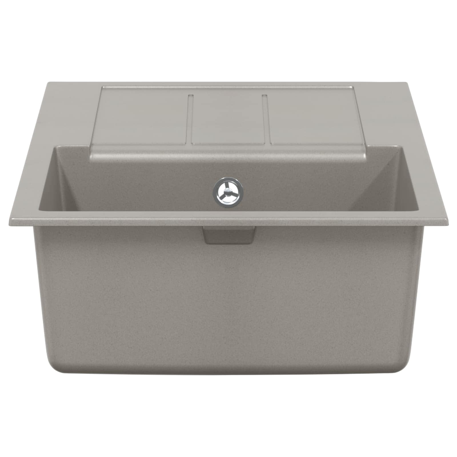 Wasbak Grijs 780 x 500 mm 80% Kwarts en 20% Hars is nu te koop bij PeponiXL, paradijselijk wonen!