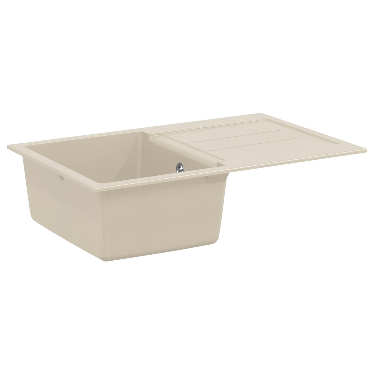 Wasbak Beige 780 x 500 mm 80% Kwarts en 20% Hars is nu te koop bij PeponiXL, paradijselijk wonen!