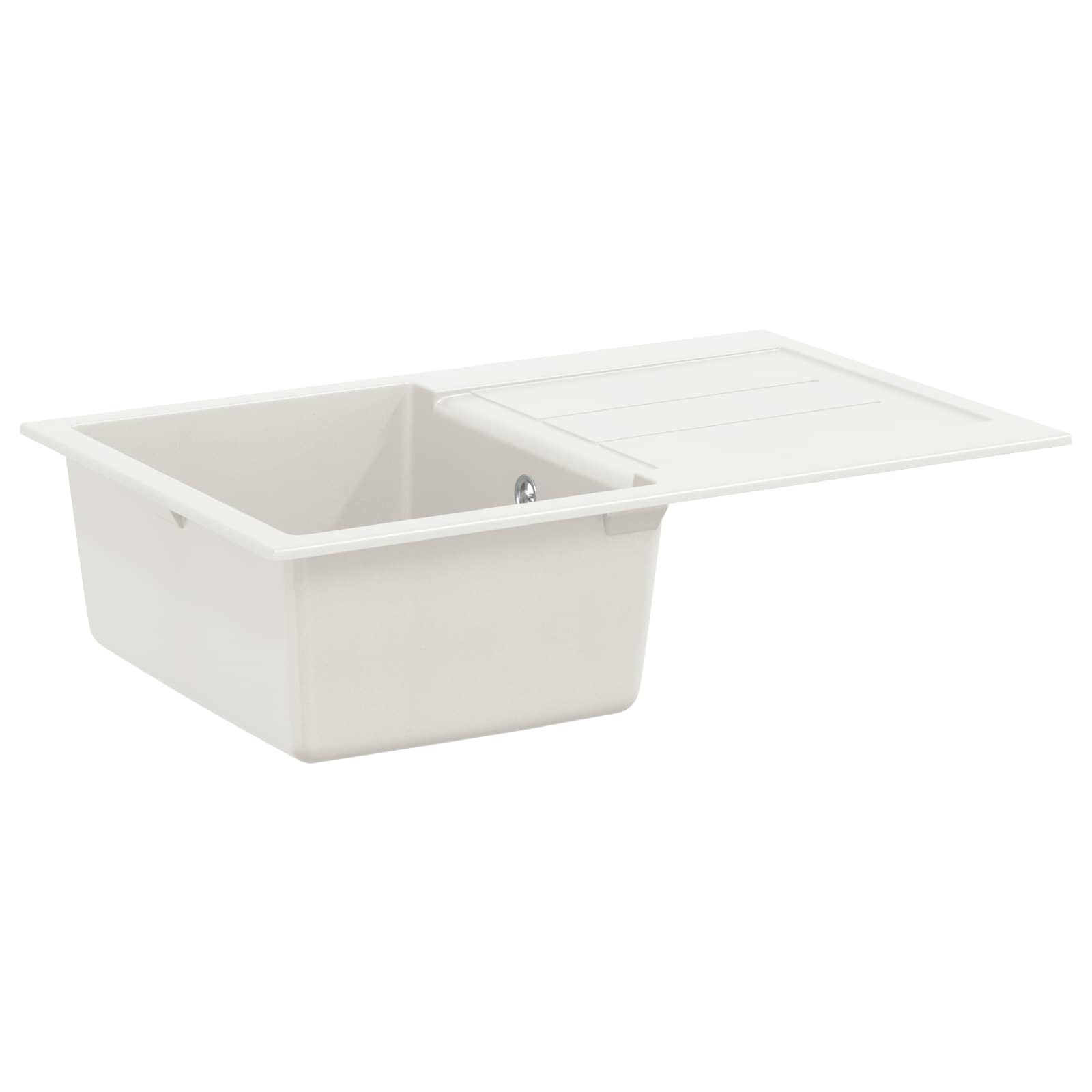 Wasbak Wit 780 x 500 mm 80% Kwarts en 20% Hars is nu te koop bij PeponiXL, paradijselijk wonen!