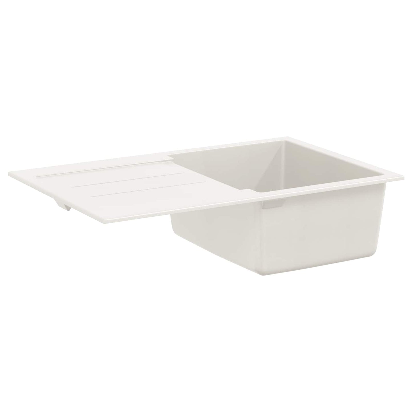 Wasbak Wit 780 x 500 mm 80% Kwarts en 20% Hars is nu te koop bij PeponiXL, paradijselijk wonen!
