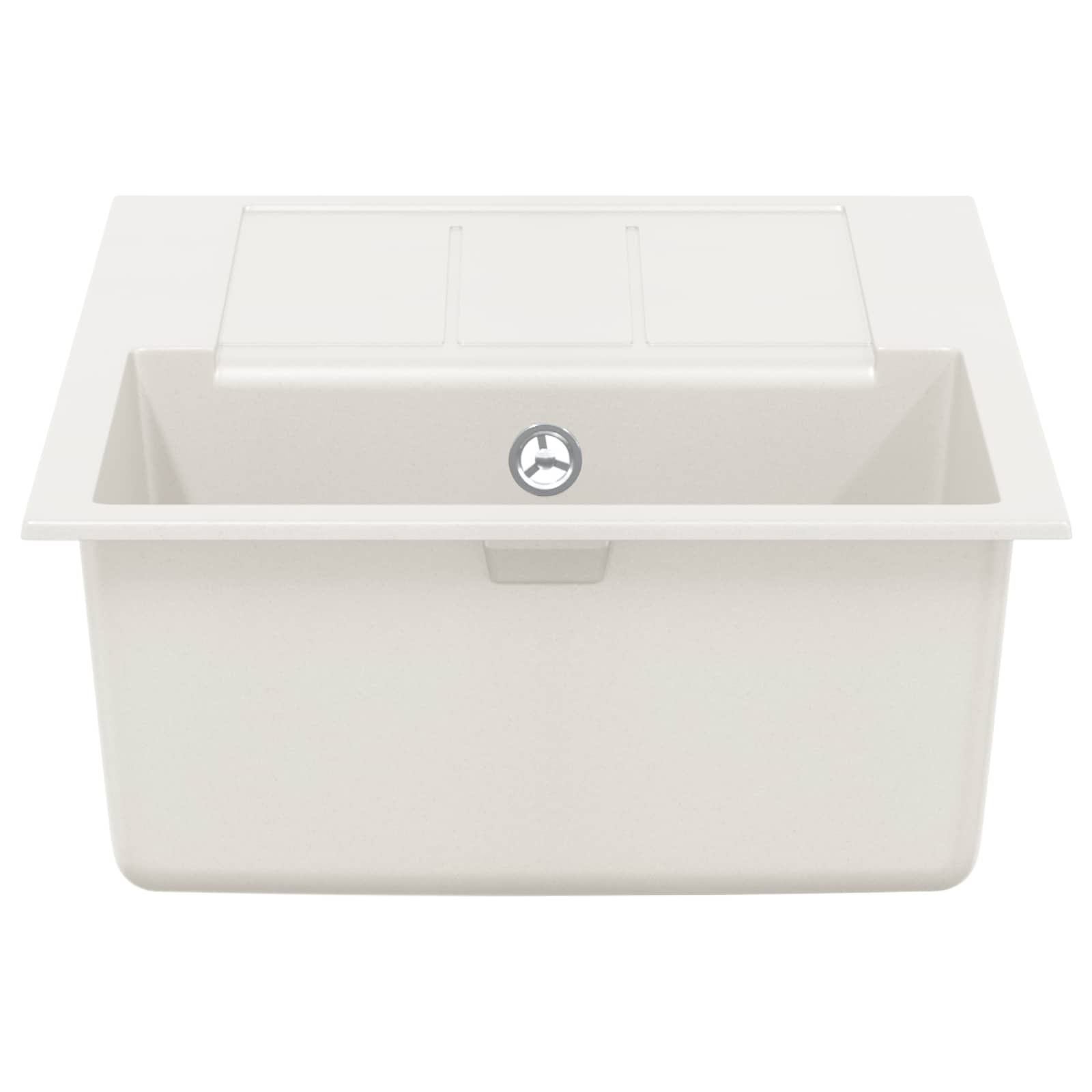 Wasbak Wit 780 x 500 mm 80% Kwarts en 20% Hars is nu te koop bij PeponiXL, paradijselijk wonen!