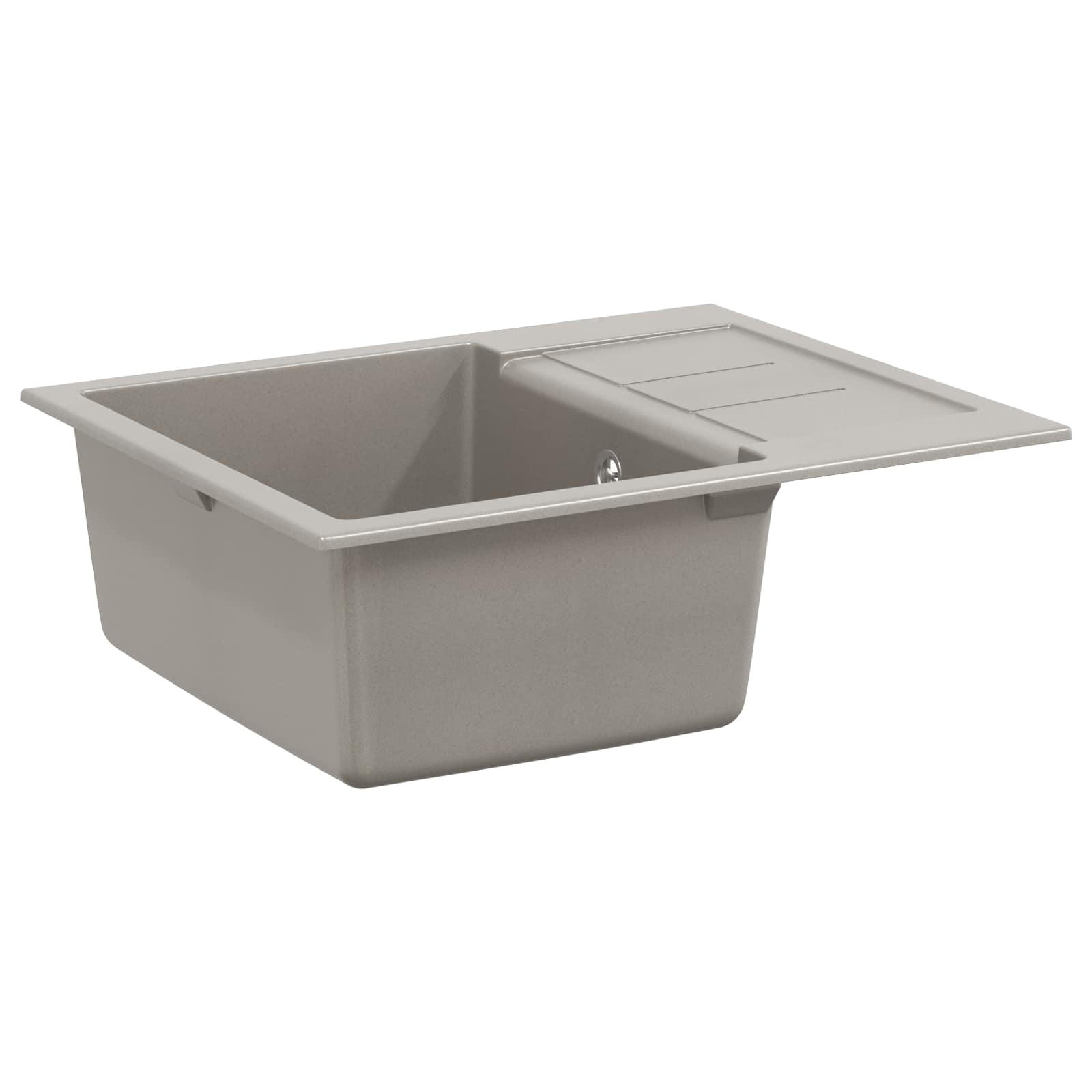 Wasbak Grijs 620 x 500 mm 80% Kwarts en 20% Hars is nu te koop bij PeponiXL, paradijselijk wonen!