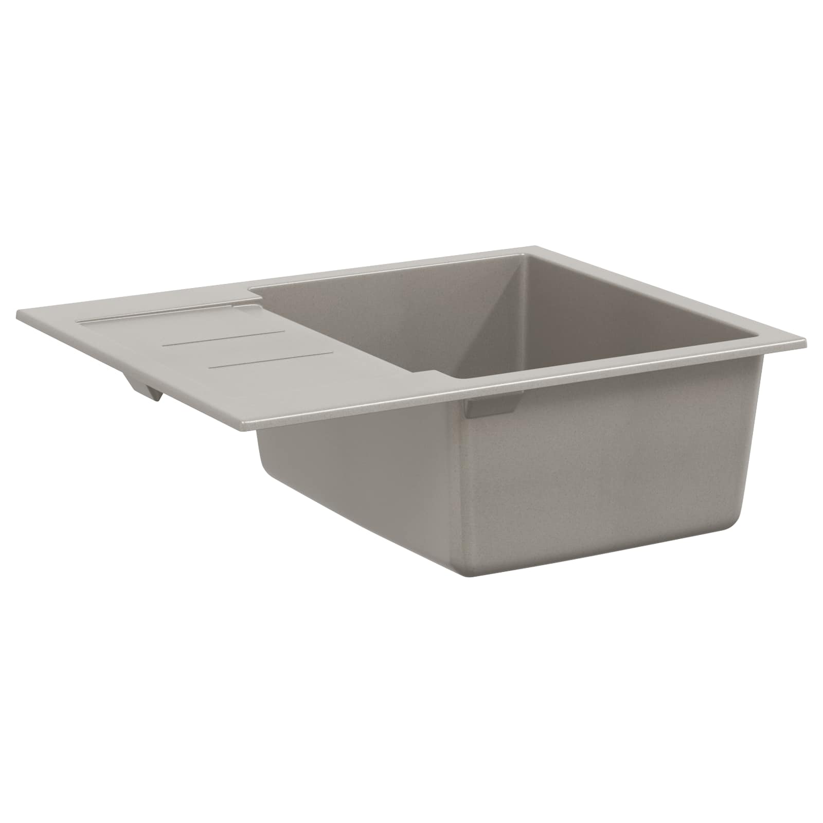 Wasbak Grijs 620 x 500 mm 80% Kwarts en 20% Hars is nu te koop bij PeponiXL, paradijselijk wonen!