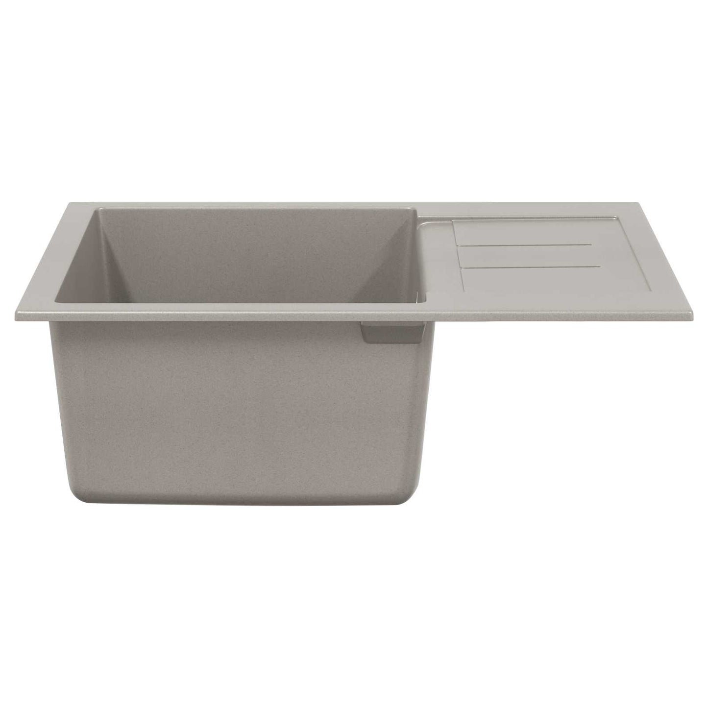 Wasbak Grijs 620 x 500 mm 80% Kwarts en 20% Hars is nu te koop bij PeponiXL, paradijselijk wonen!