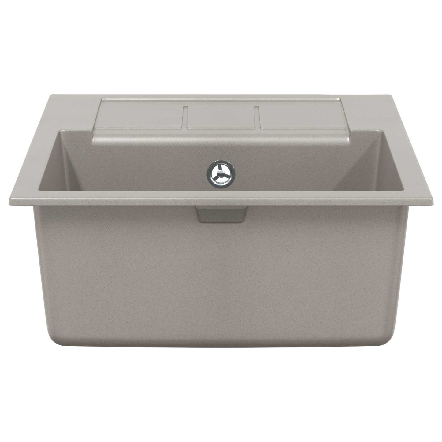 Wasbak Grijs 620 x 500 mm 80% Kwarts en 20% Hars is nu te koop bij PeponiXL, paradijselijk wonen!