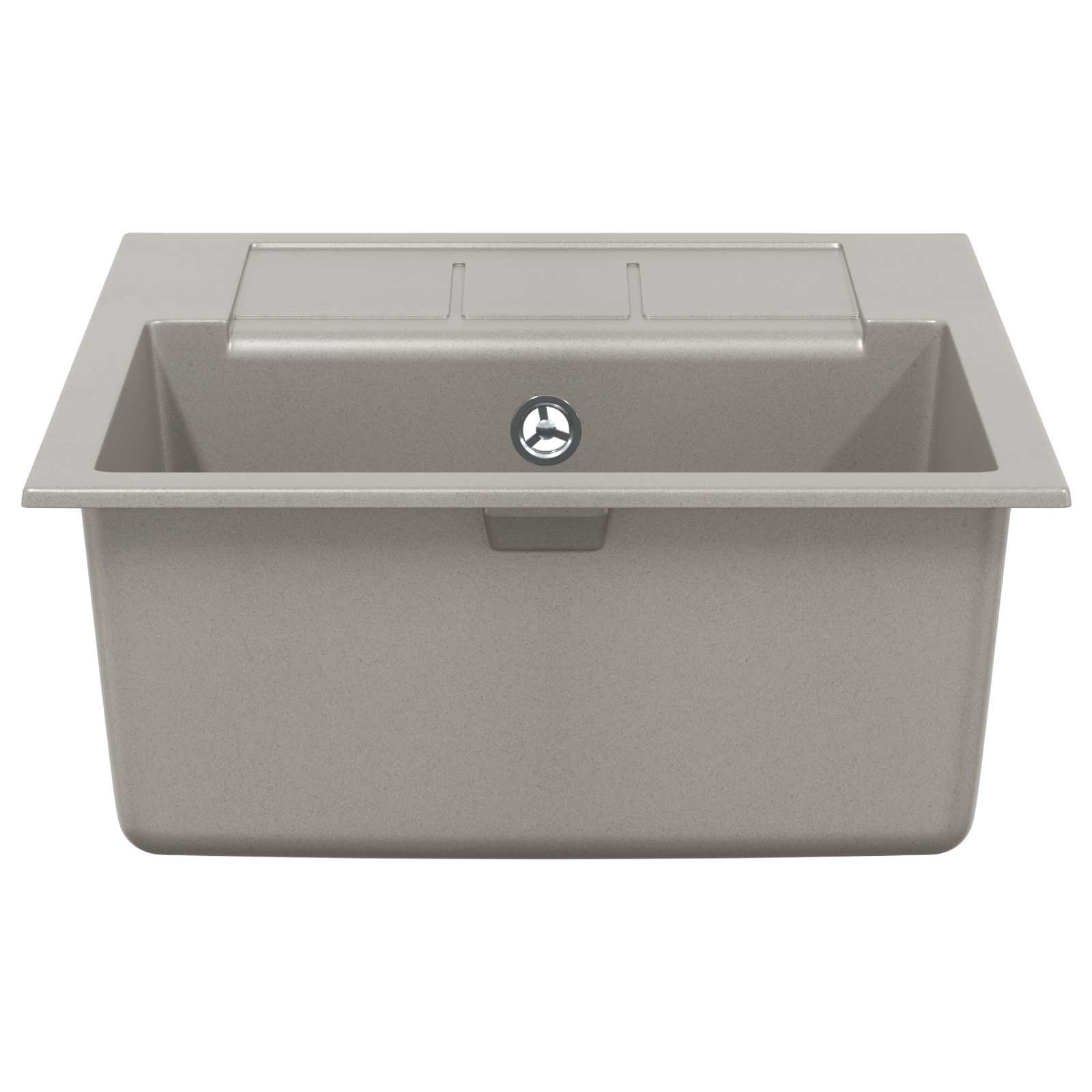 Wasbak Grijs 620 x 500 mm 80% Kwarts en 20% Hars is nu te koop bij PeponiXL, paradijselijk wonen!