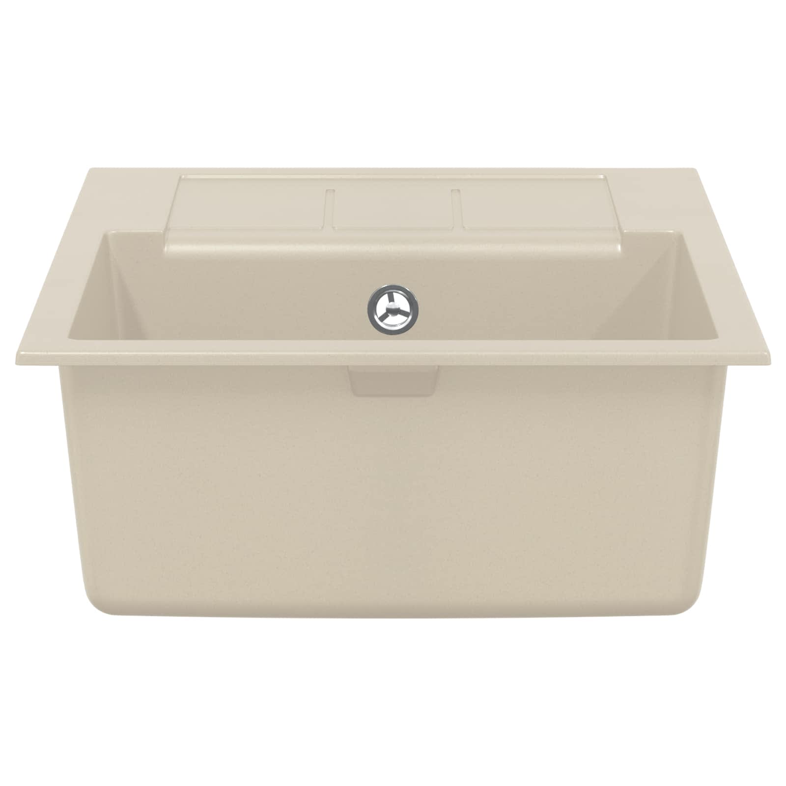 Wasbak Beige 620 x 500 mm 80% Kwarts en 20% Hars is nu te koop bij PeponiXL, paradijselijk wonen!