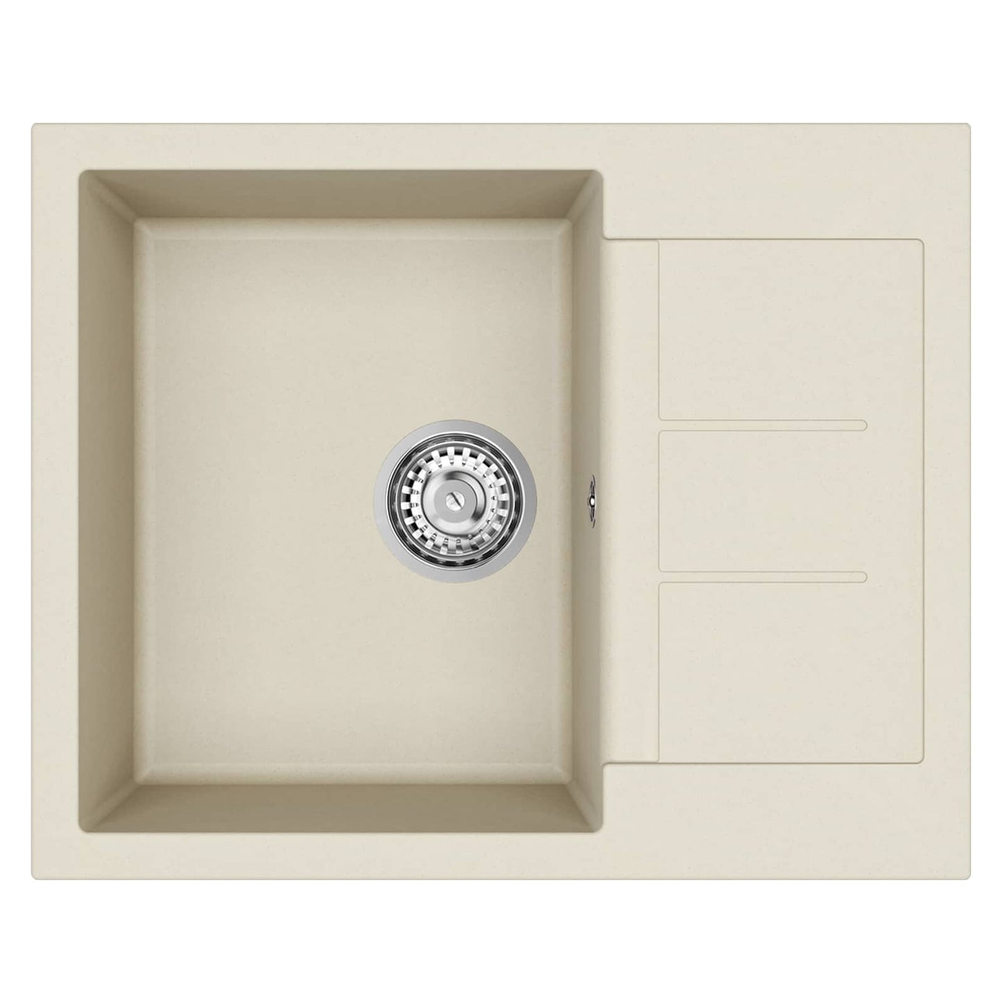 Wasbak Beige 620 x 500 mm 80% Kwarts en 20% Hars is nu te koop bij PeponiXL, paradijselijk wonen!