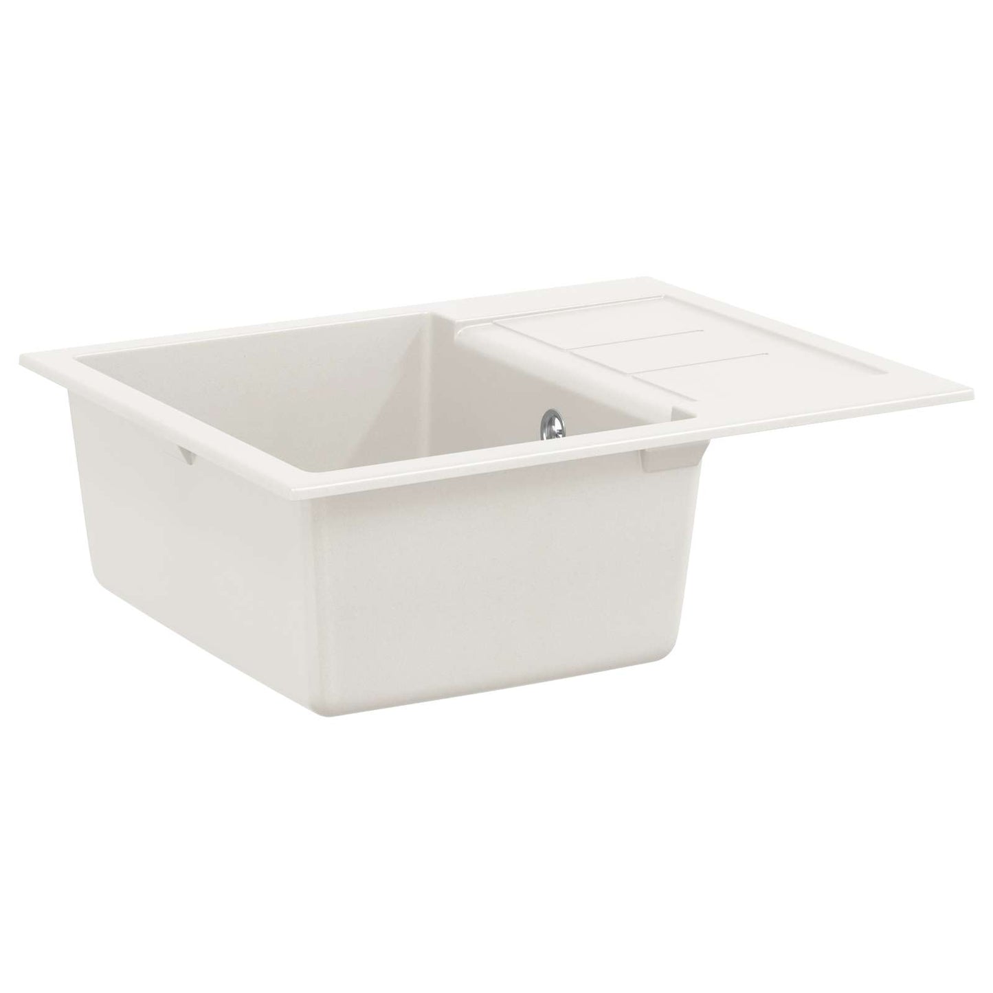 Wasbak Wit 620 x 500 mm 80% Kwarts en 20% Hars is nu te koop bij PeponiXL, paradijselijk wonen!