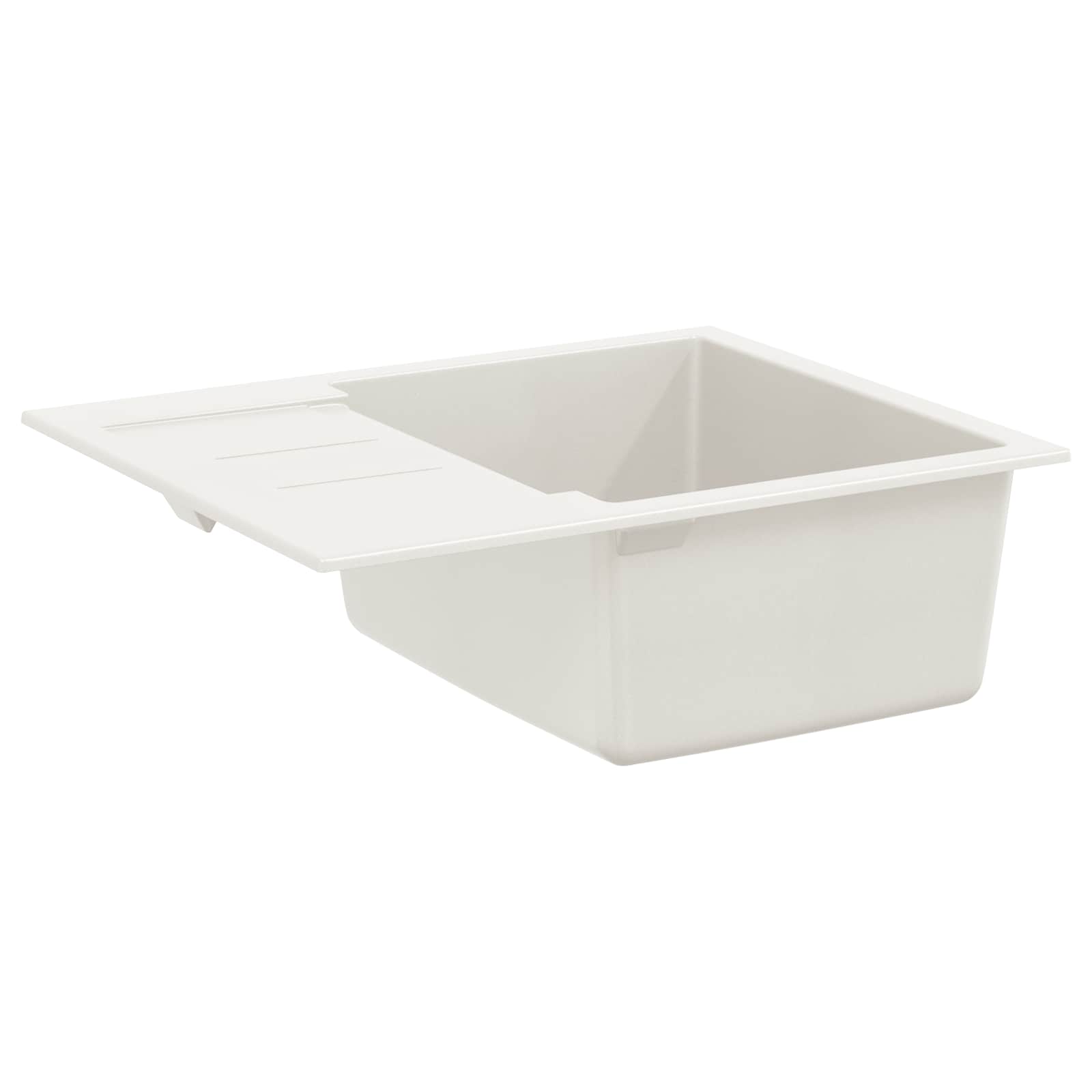 Wasbak Wit 620 x 500 mm 80% Kwarts en 20% Hars is nu te koop bij PeponiXL, paradijselijk wonen!