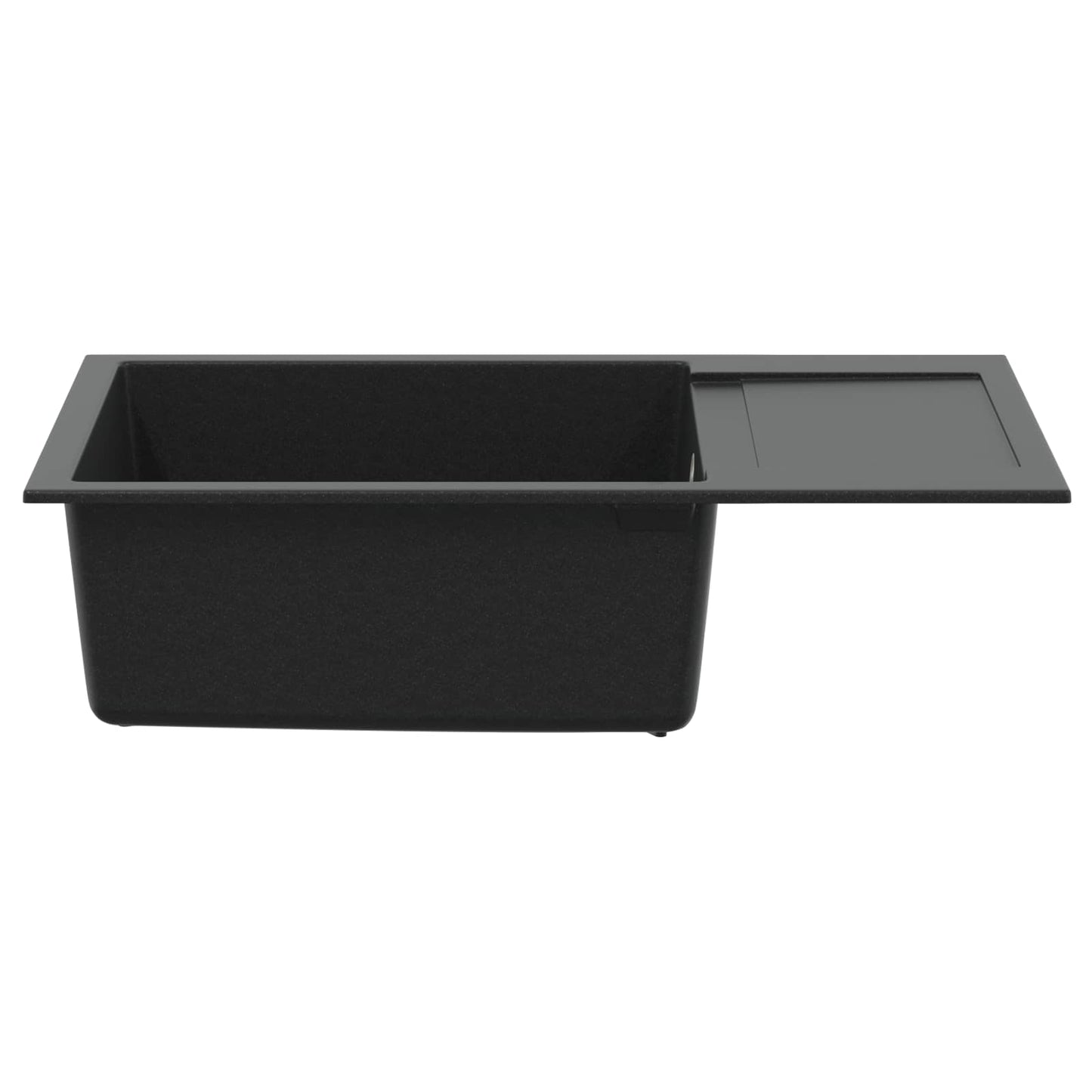 Wasbak Zwart 780 x 500 mm 80% Kwarts en 20% Hars is nu te koop bij PeponiXL, paradijselijk wonen!