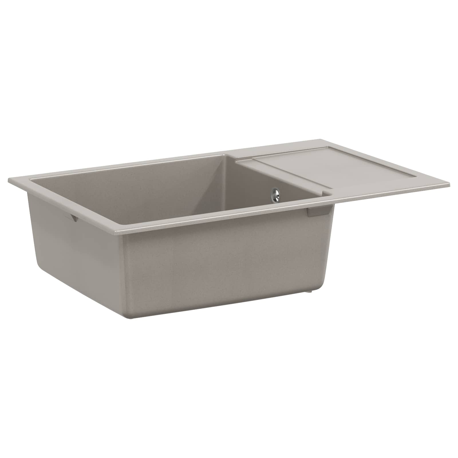 Wasbak Grijs 780 x 500 mm 80% Kwarts en 20% Hars is nu te koop bij PeponiXL, paradijselijk wonen!